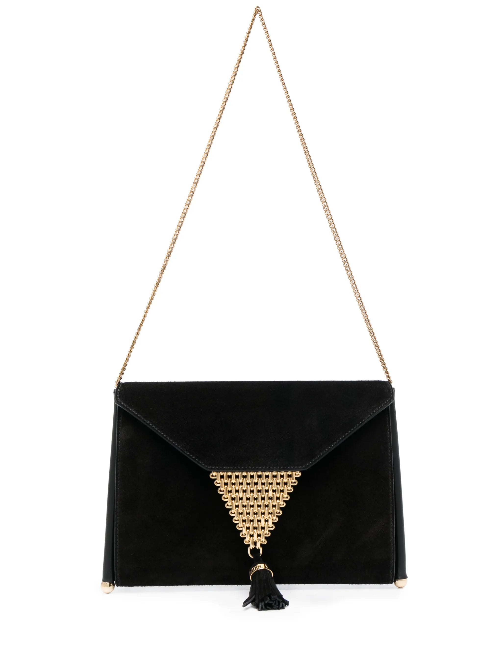 chain-detail envelope clutch