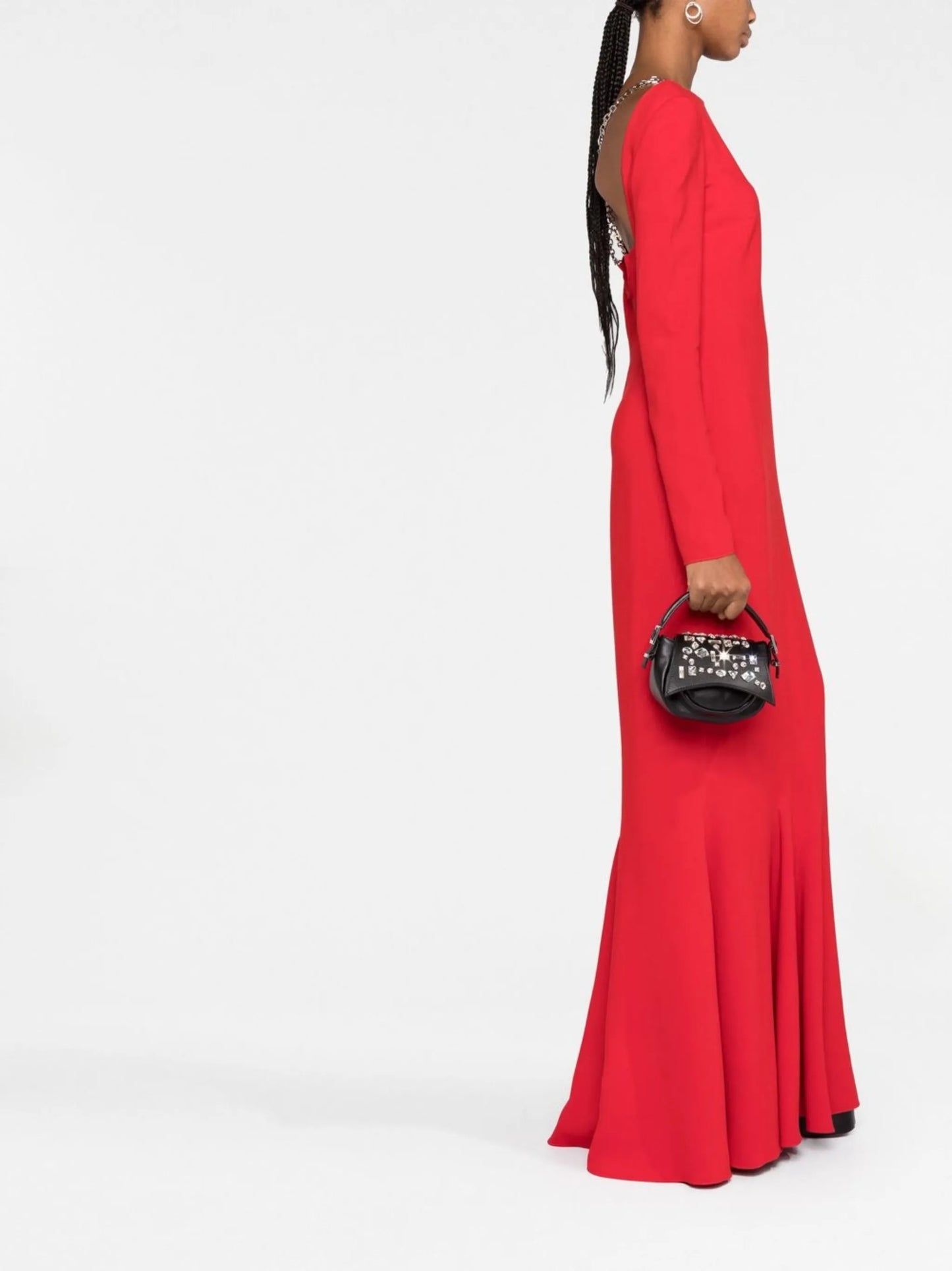 Kiks crystal-embellished minibag