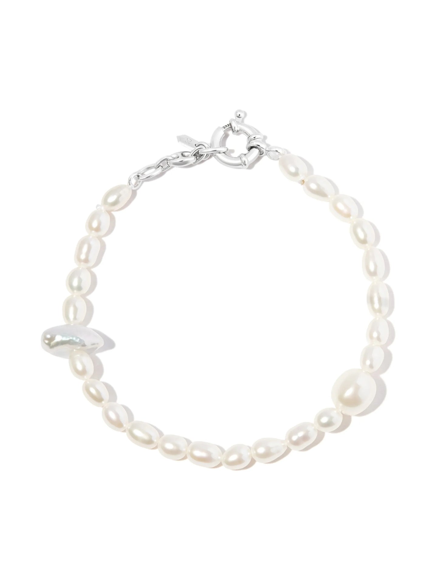 sterling silver pearl bracelet