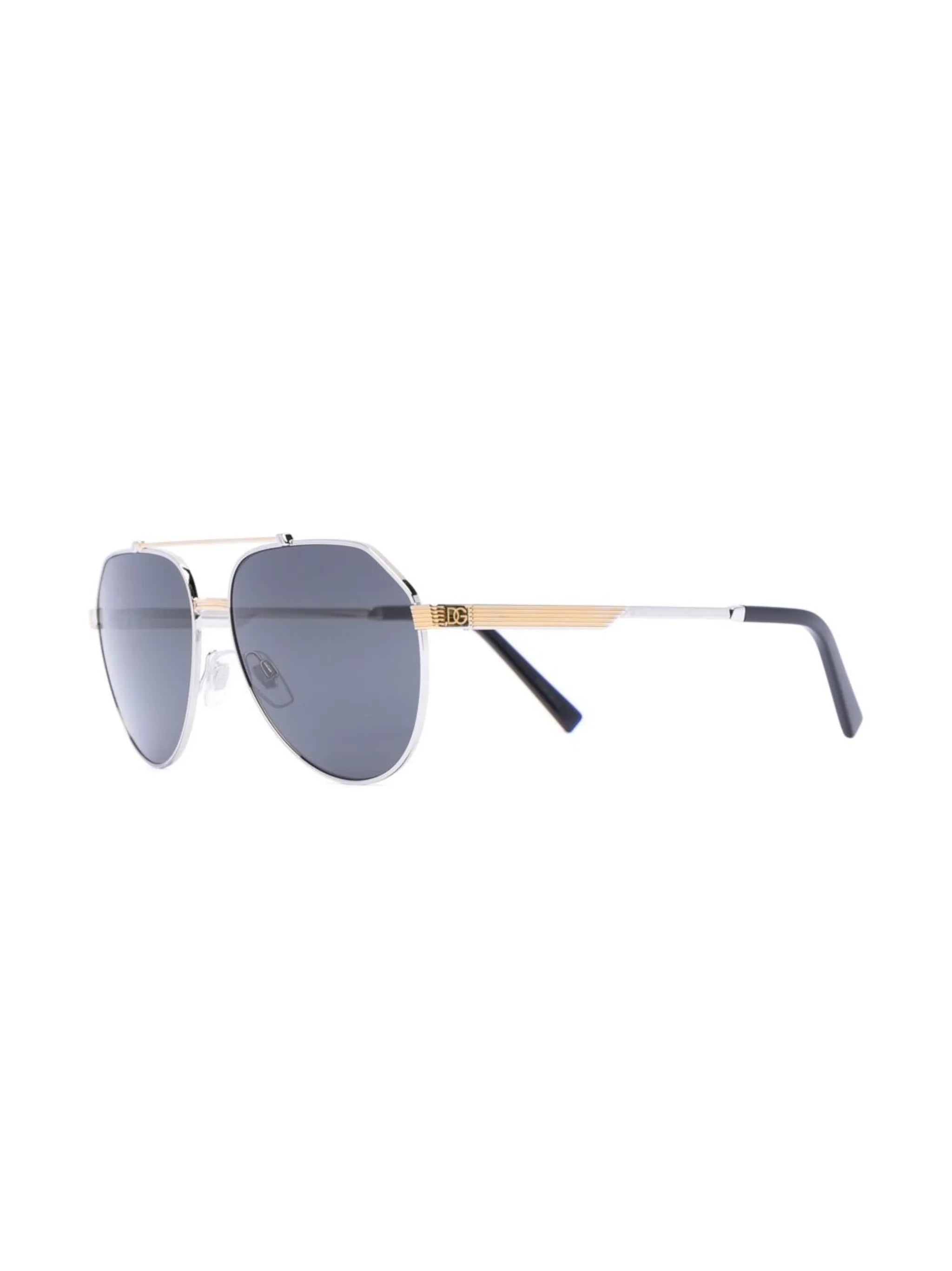 pilot-frame double-bridge sunglasses