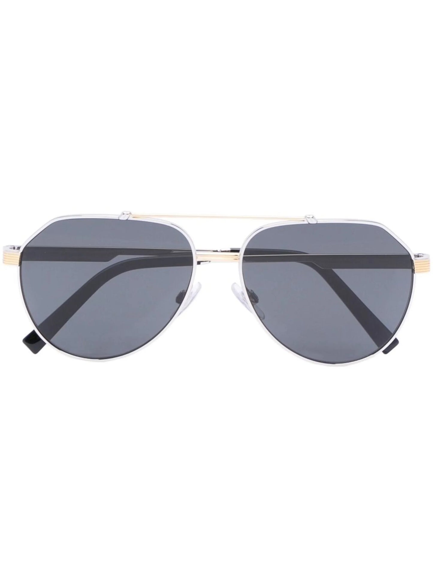pilot-frame double-bridge sunglasses
