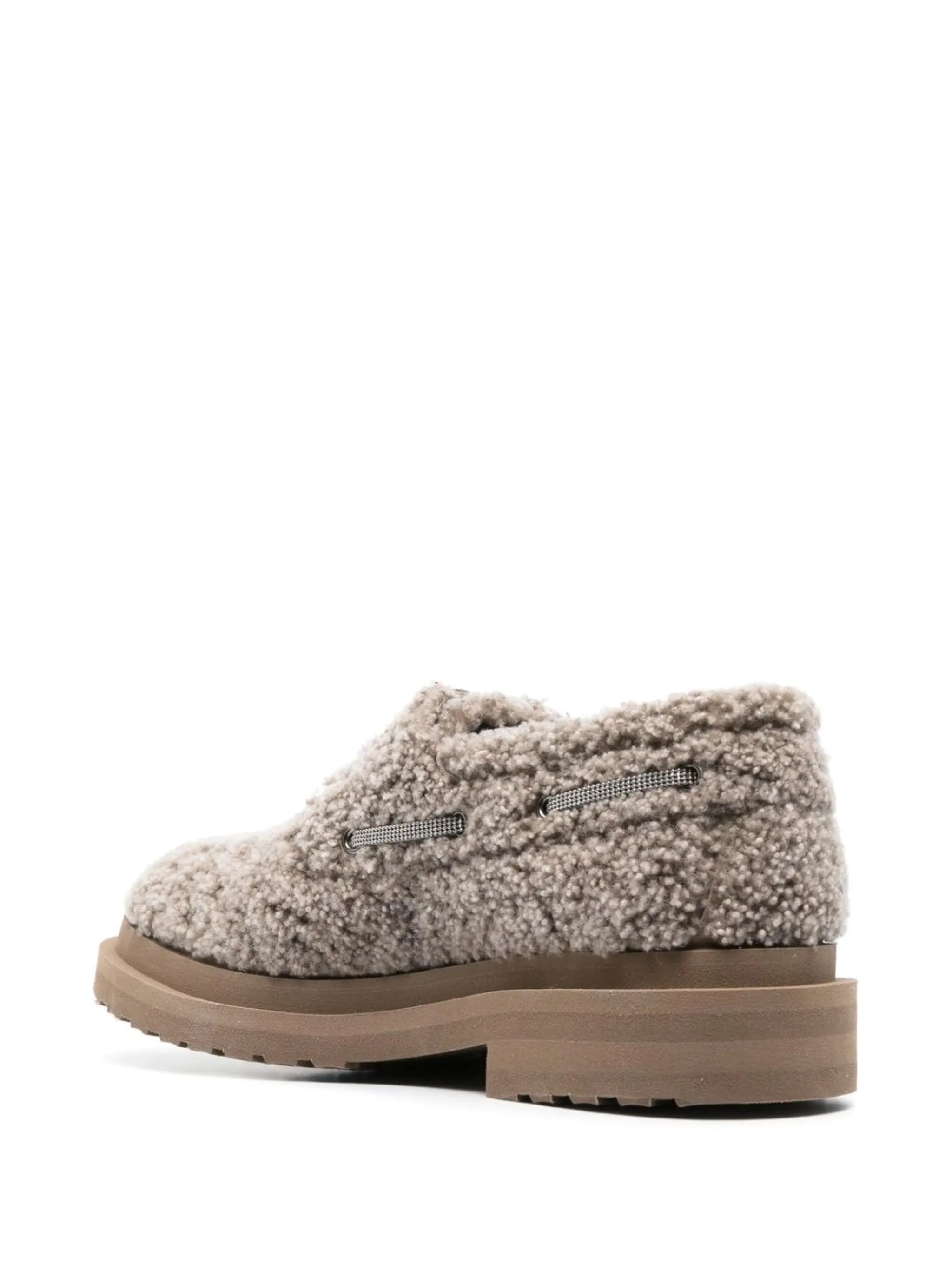 shearling Oxford shoes