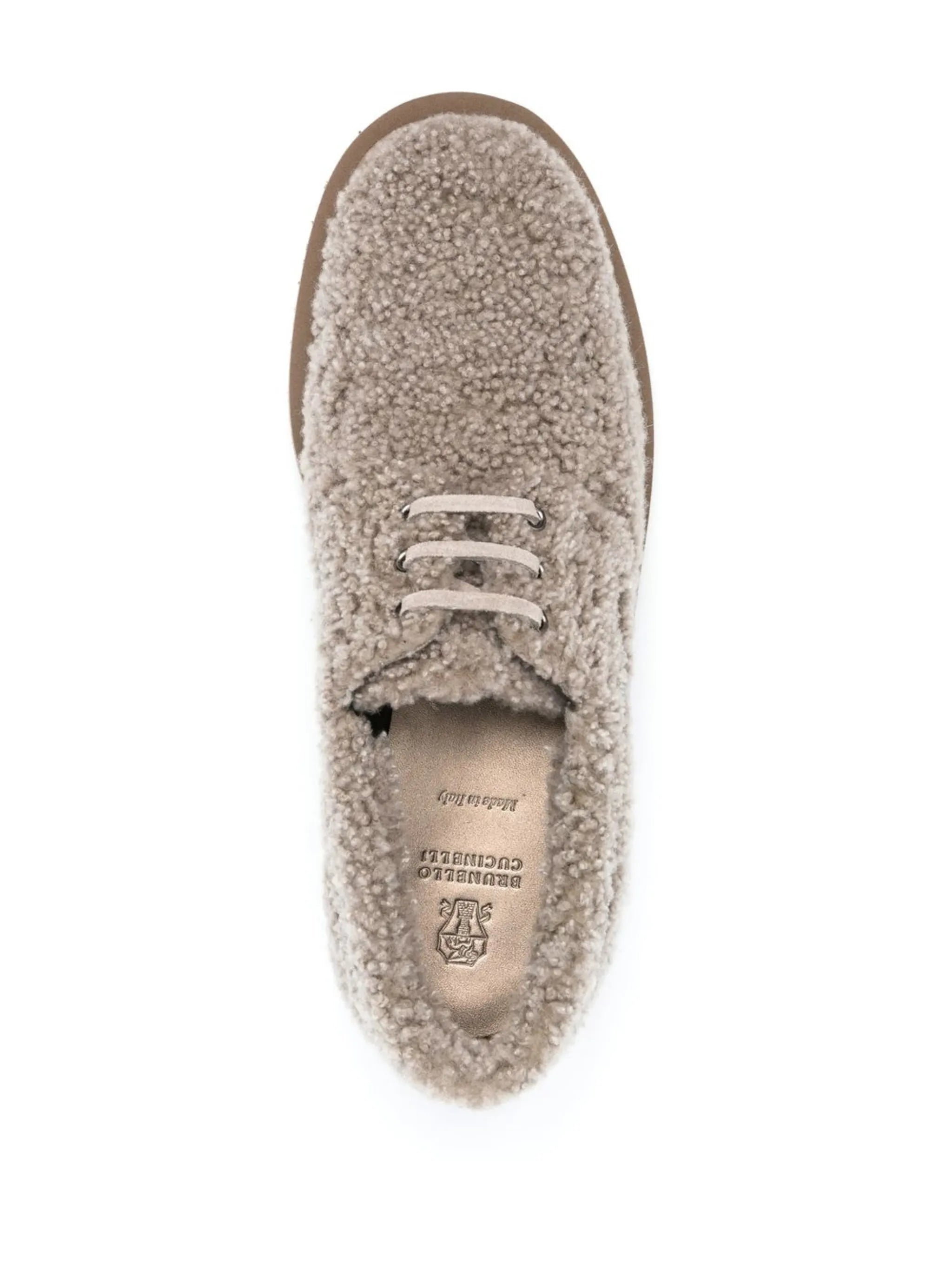 shearling Oxford shoes