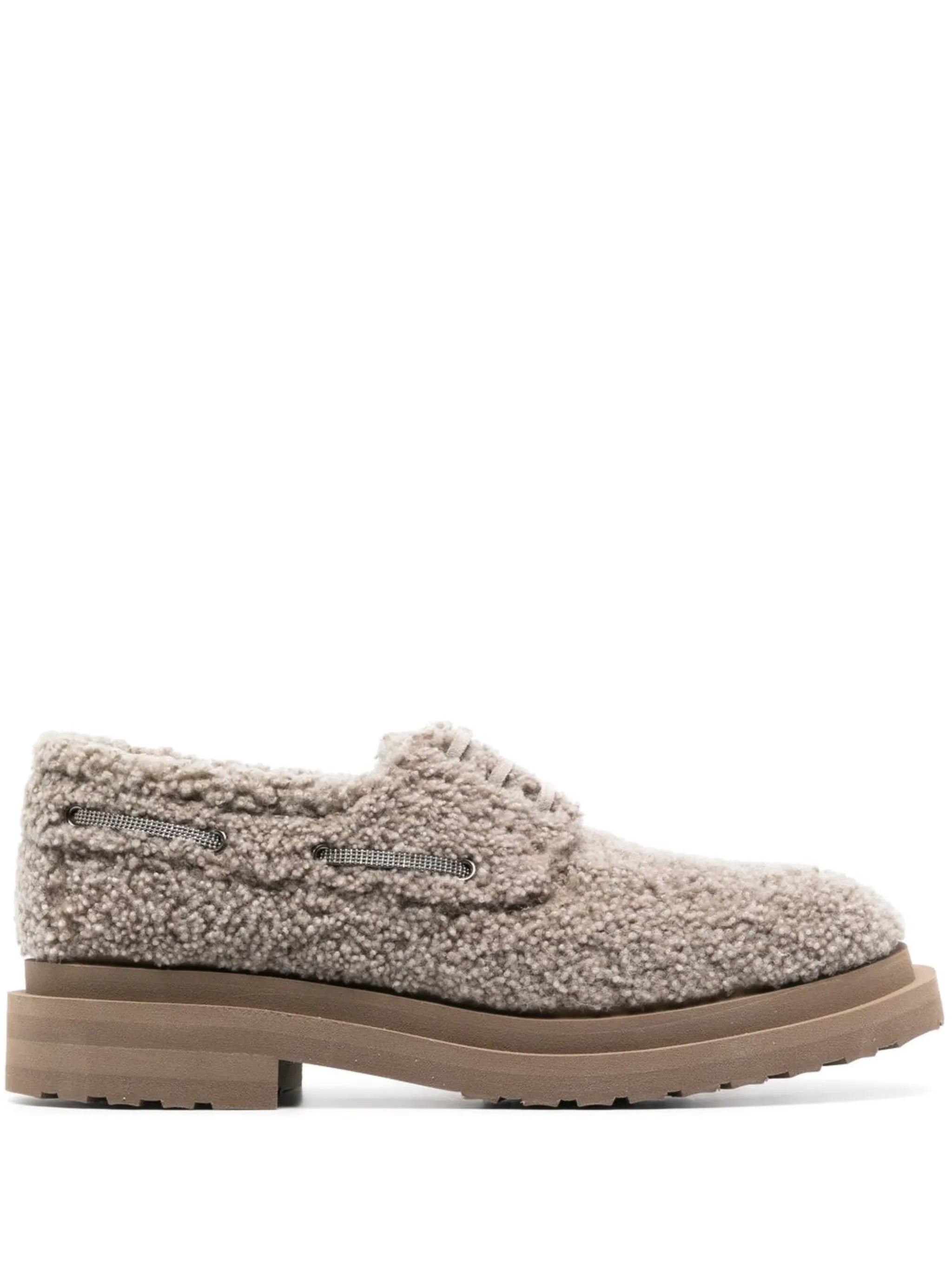 shearling Oxford shoes