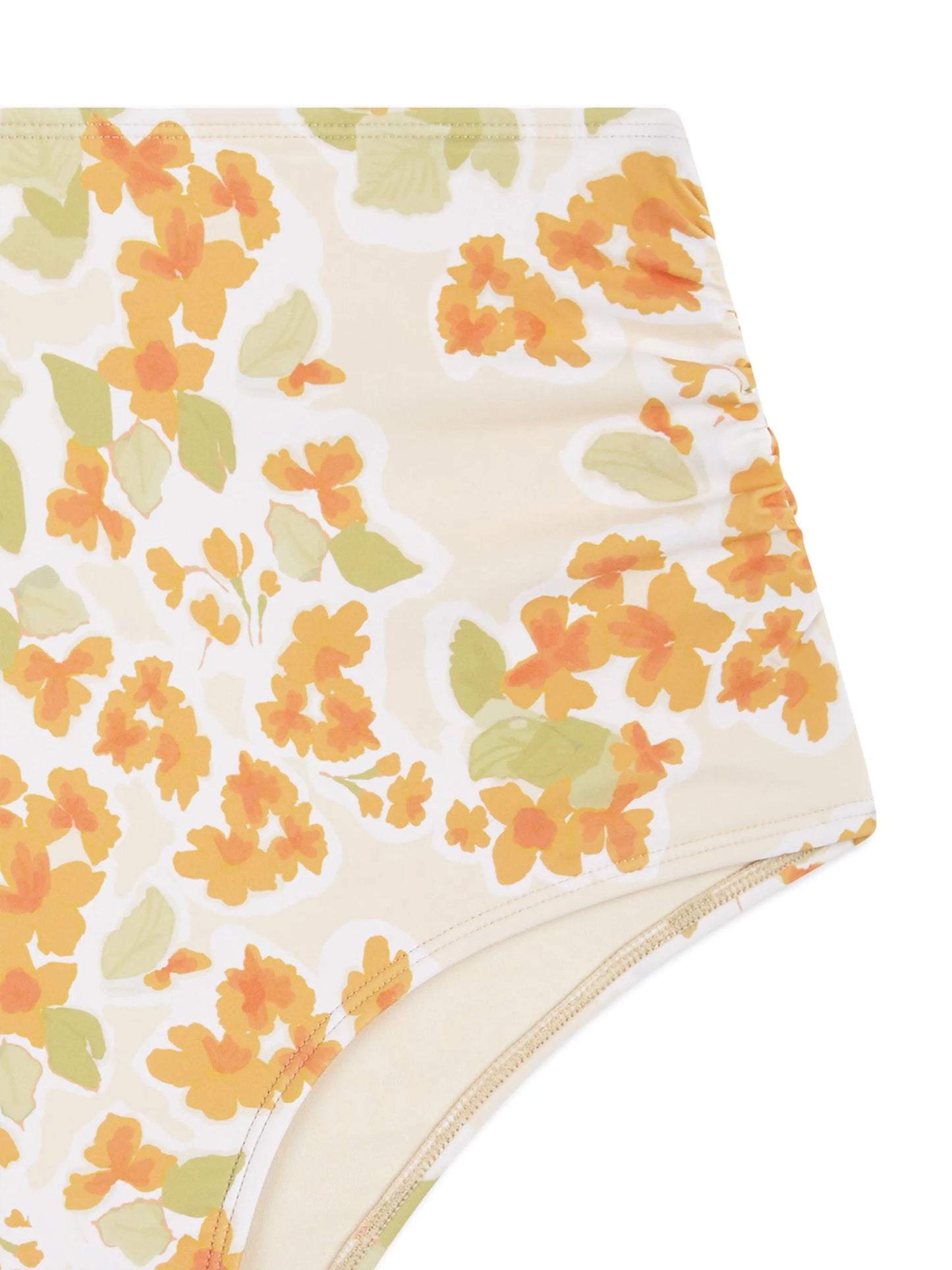Peony floral-print bikini bottoms