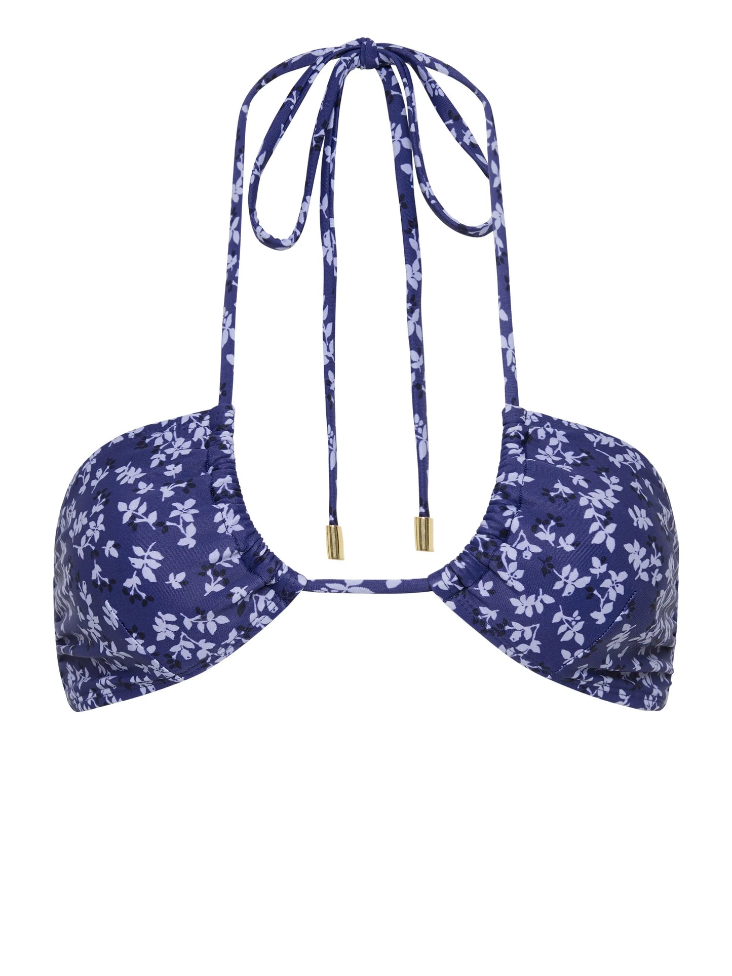 Periwinkle halterneck bikini top