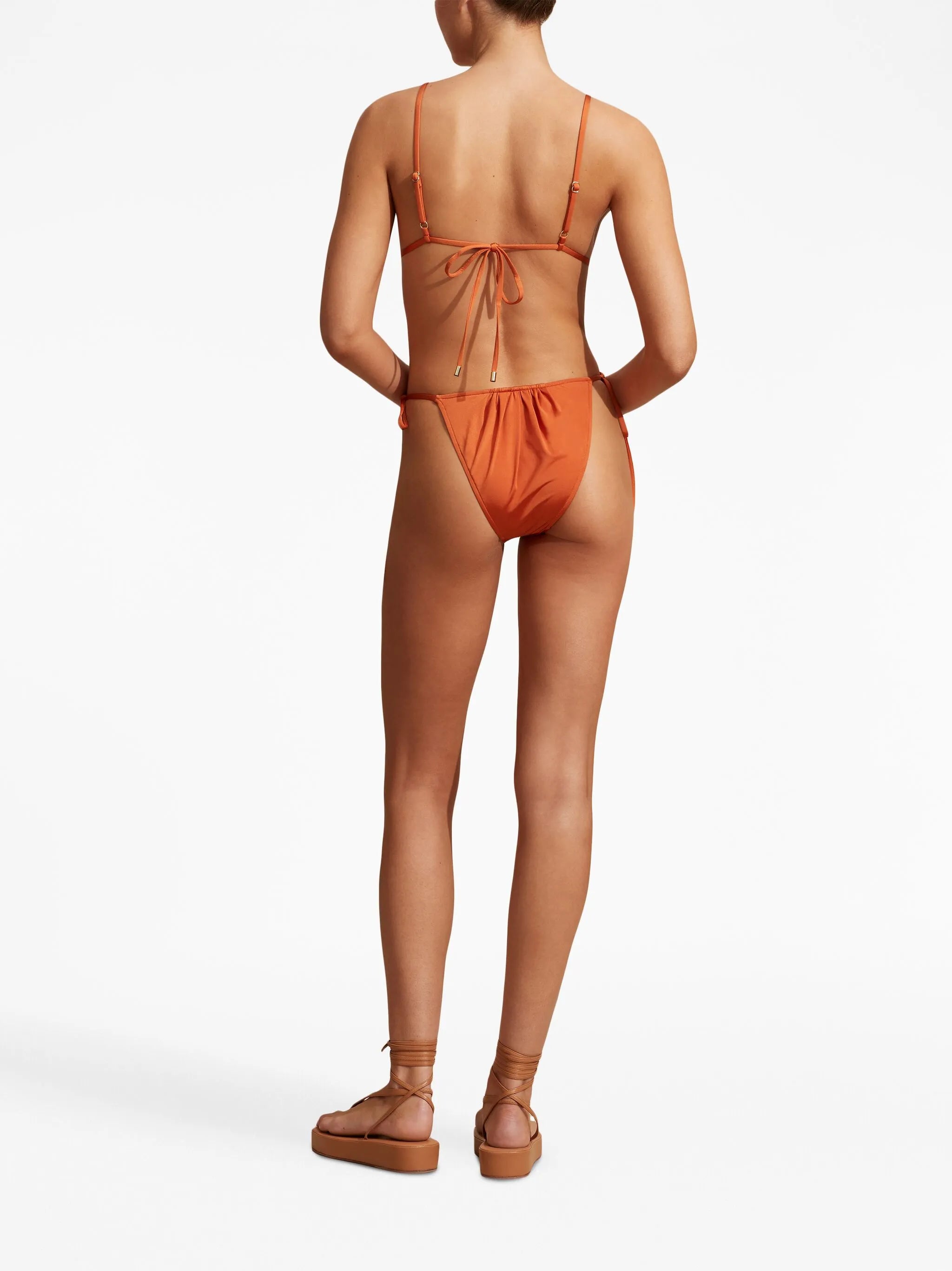 Peony ruched bikini top