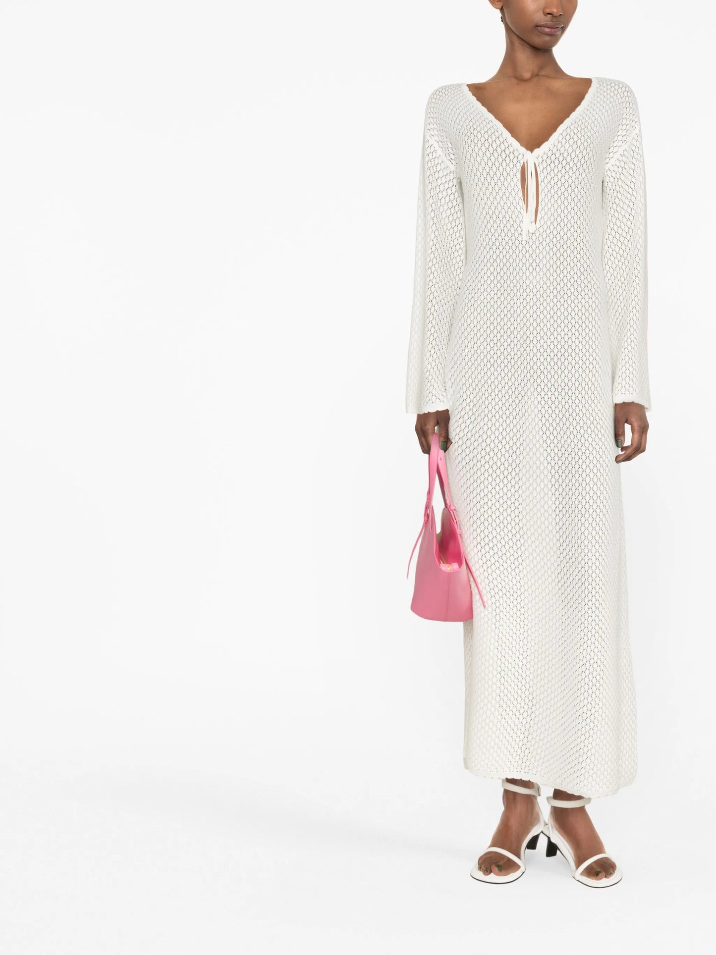 knitted long-sleeved dress