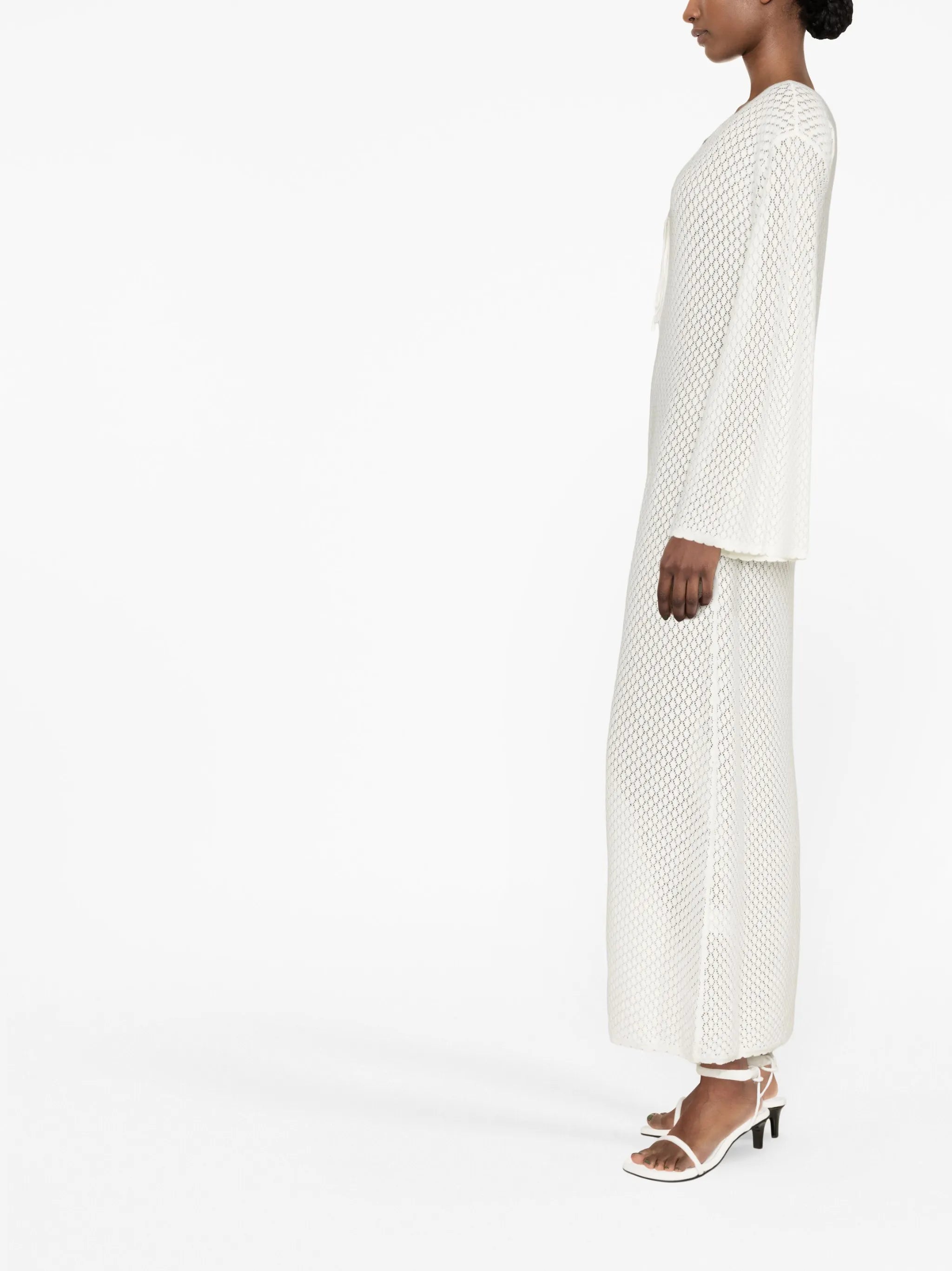 knitted long-sleeved dress