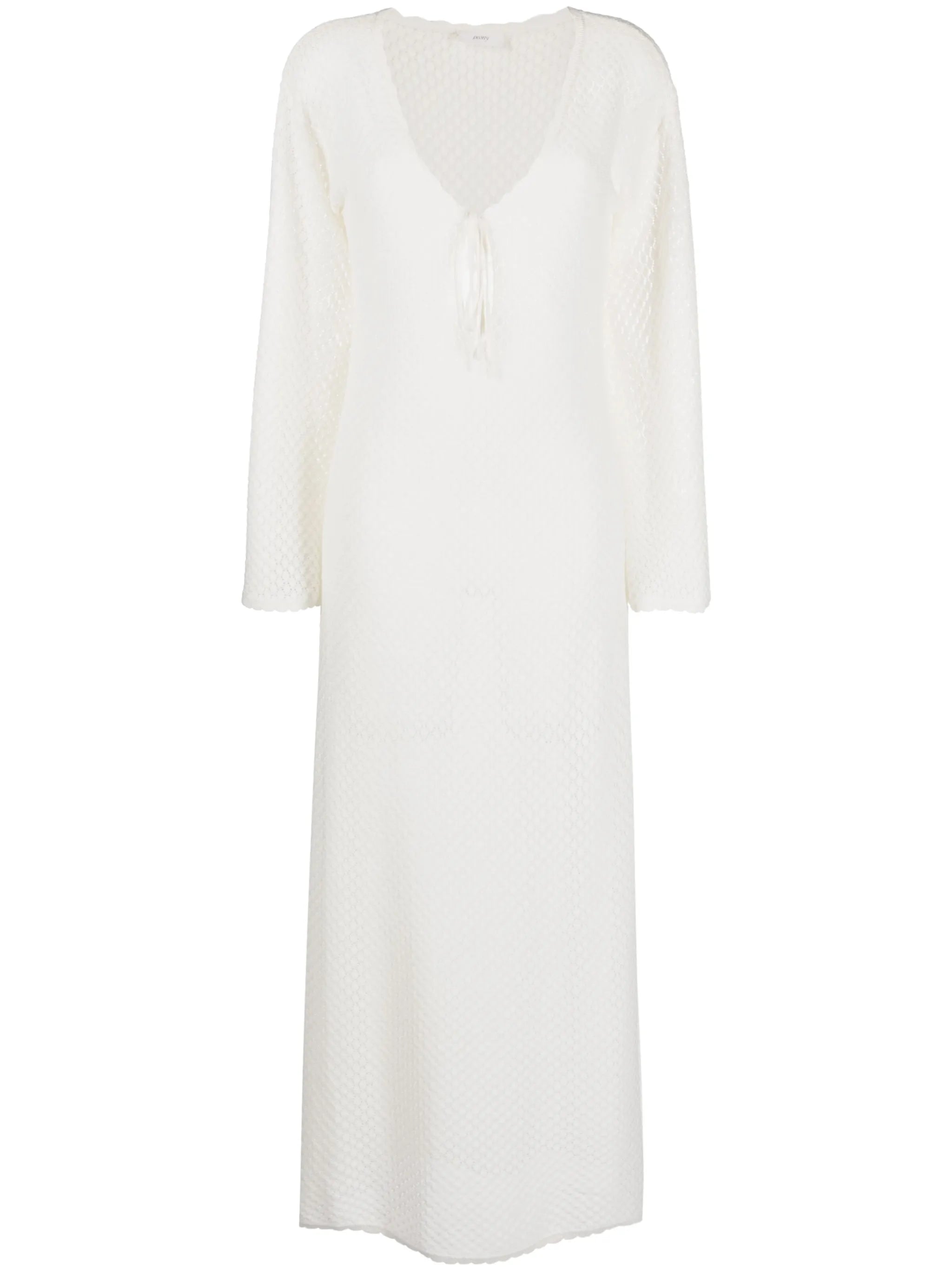 knitted long-sleeved dress