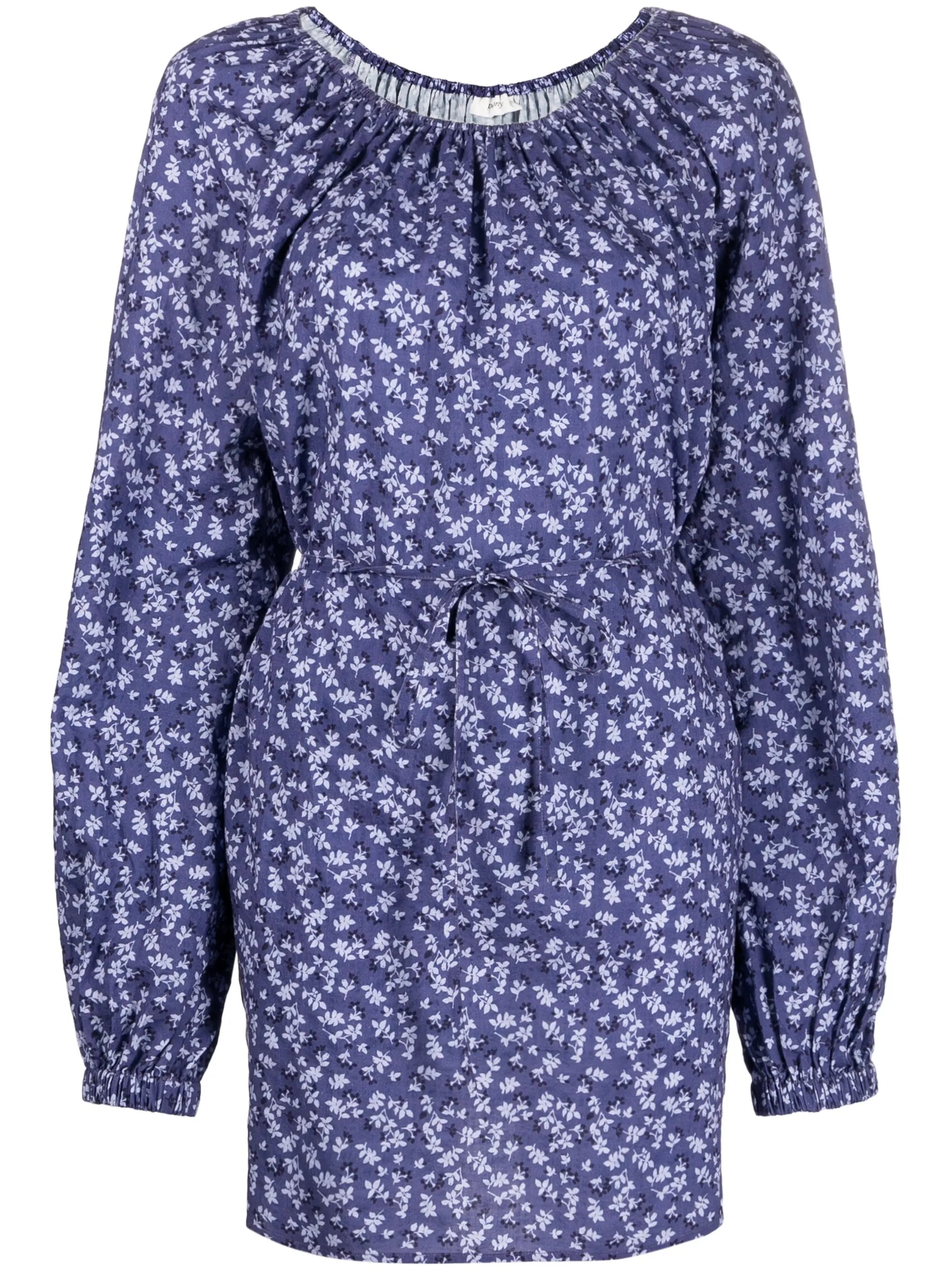 floral-print long-sleeve dress