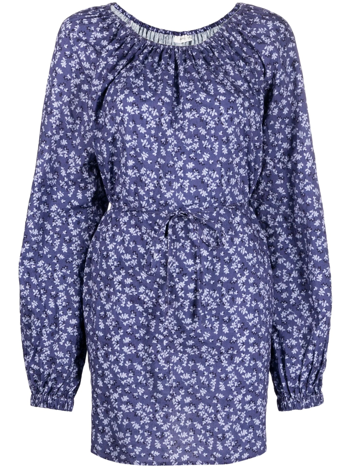 floral-print long-sleeve dress