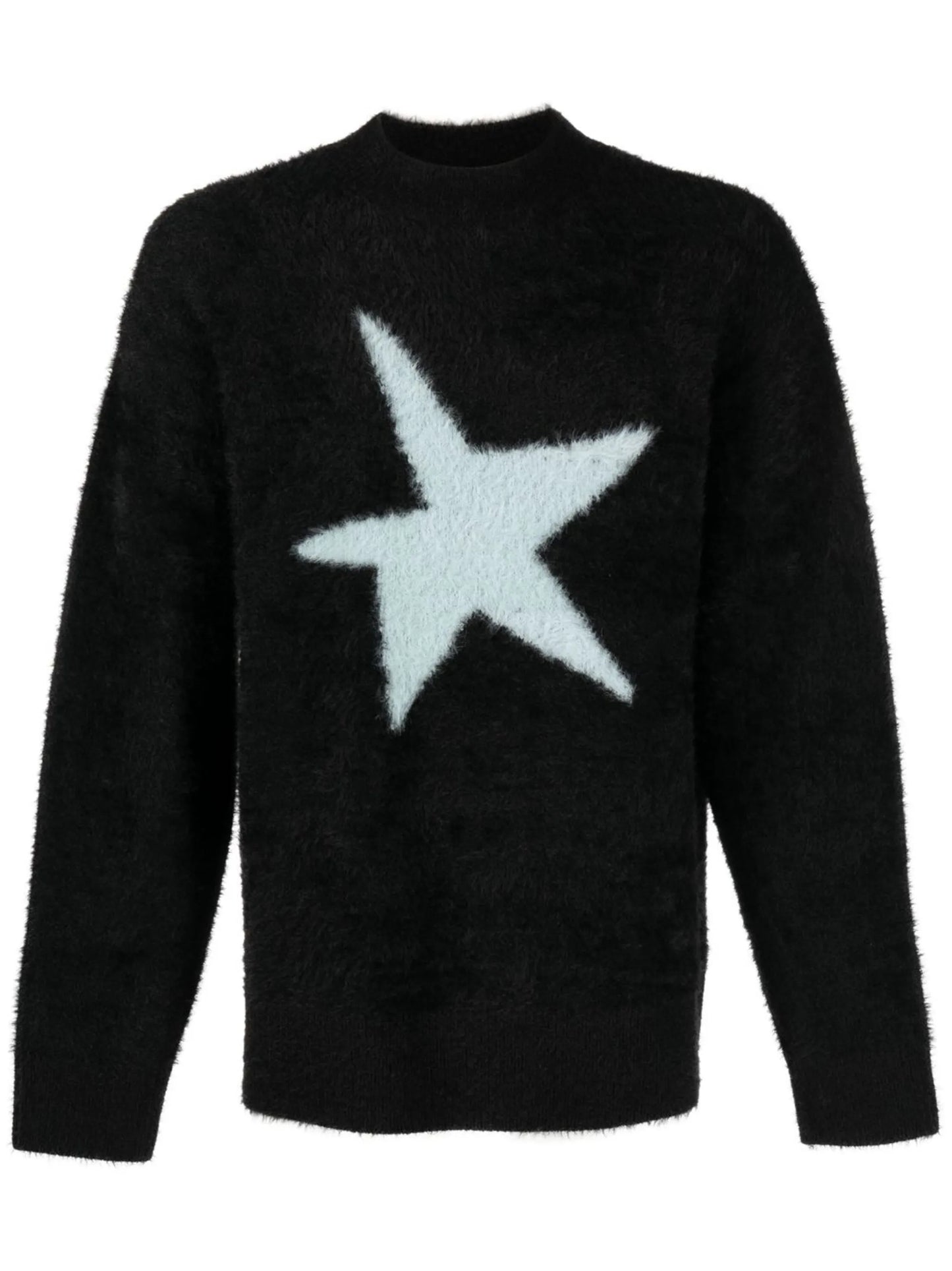 patterned intarsia-knit jumper