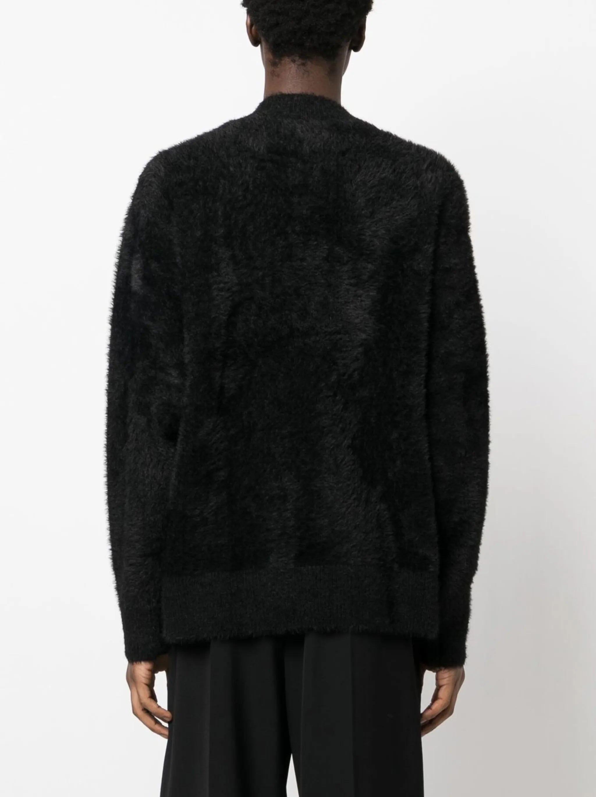patterned intarsia-knit jumper