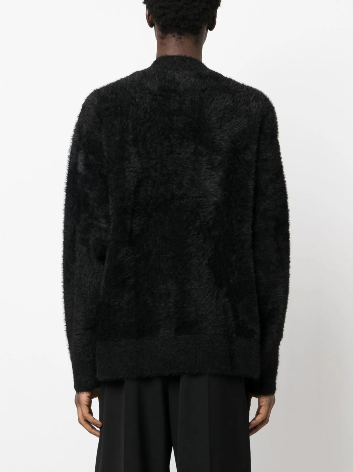 patterned intarsia-knit jumper