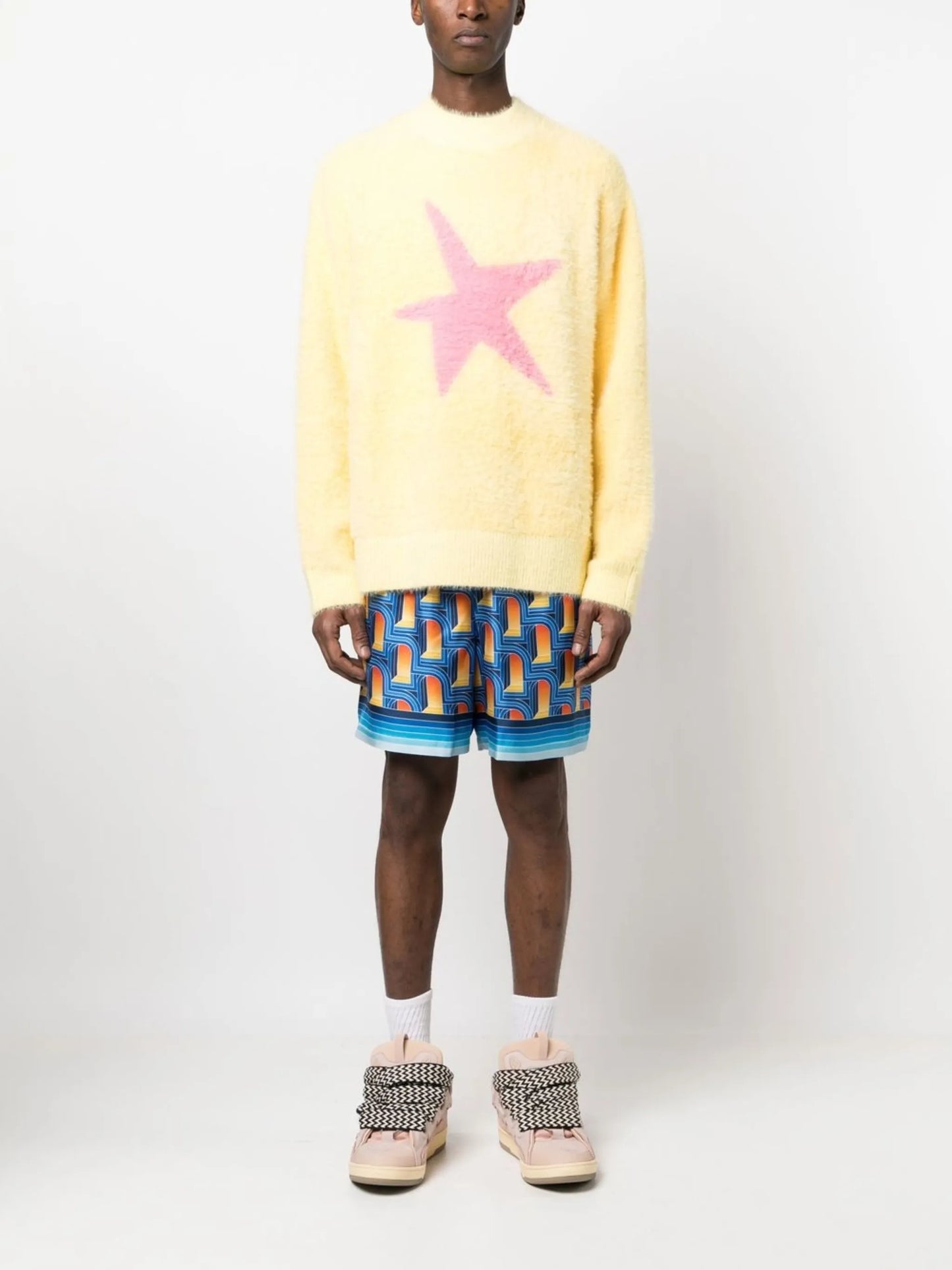 star-motif brushed  jumper