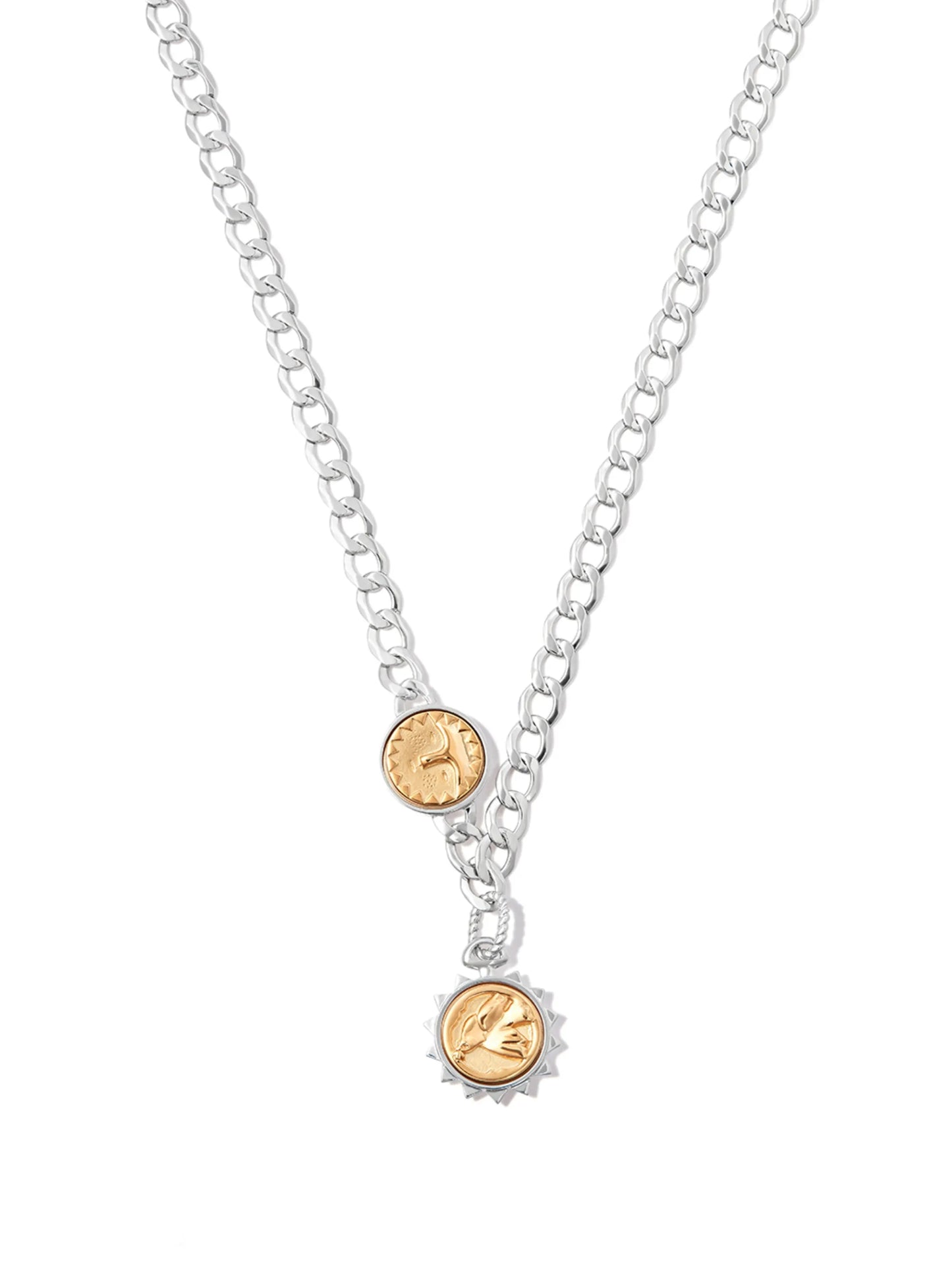 gold-plated Adriana pendant necklace