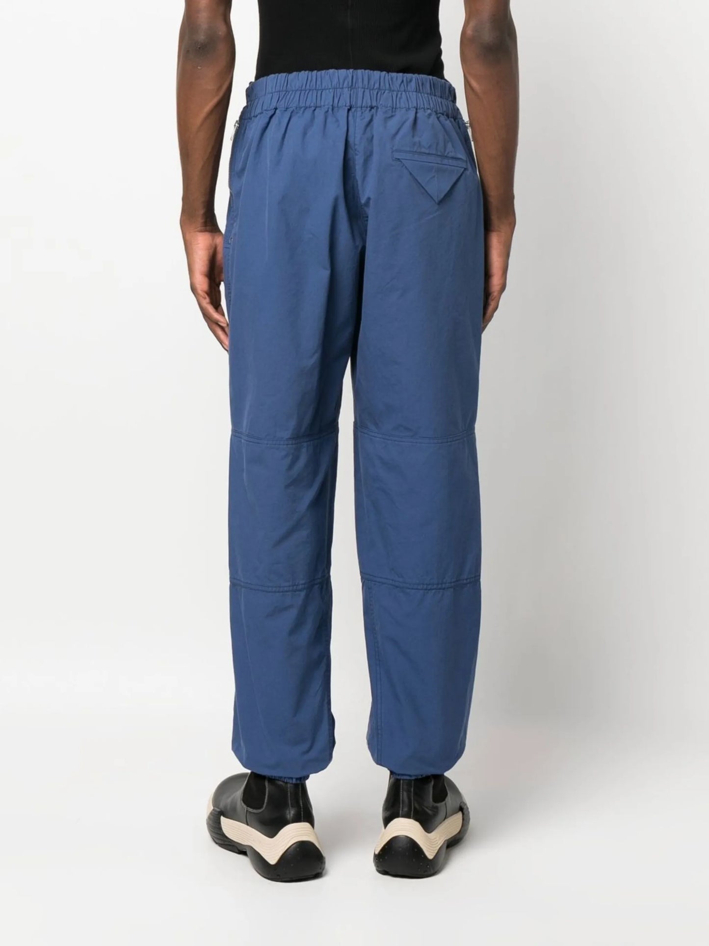 cotton straight-leg trousers