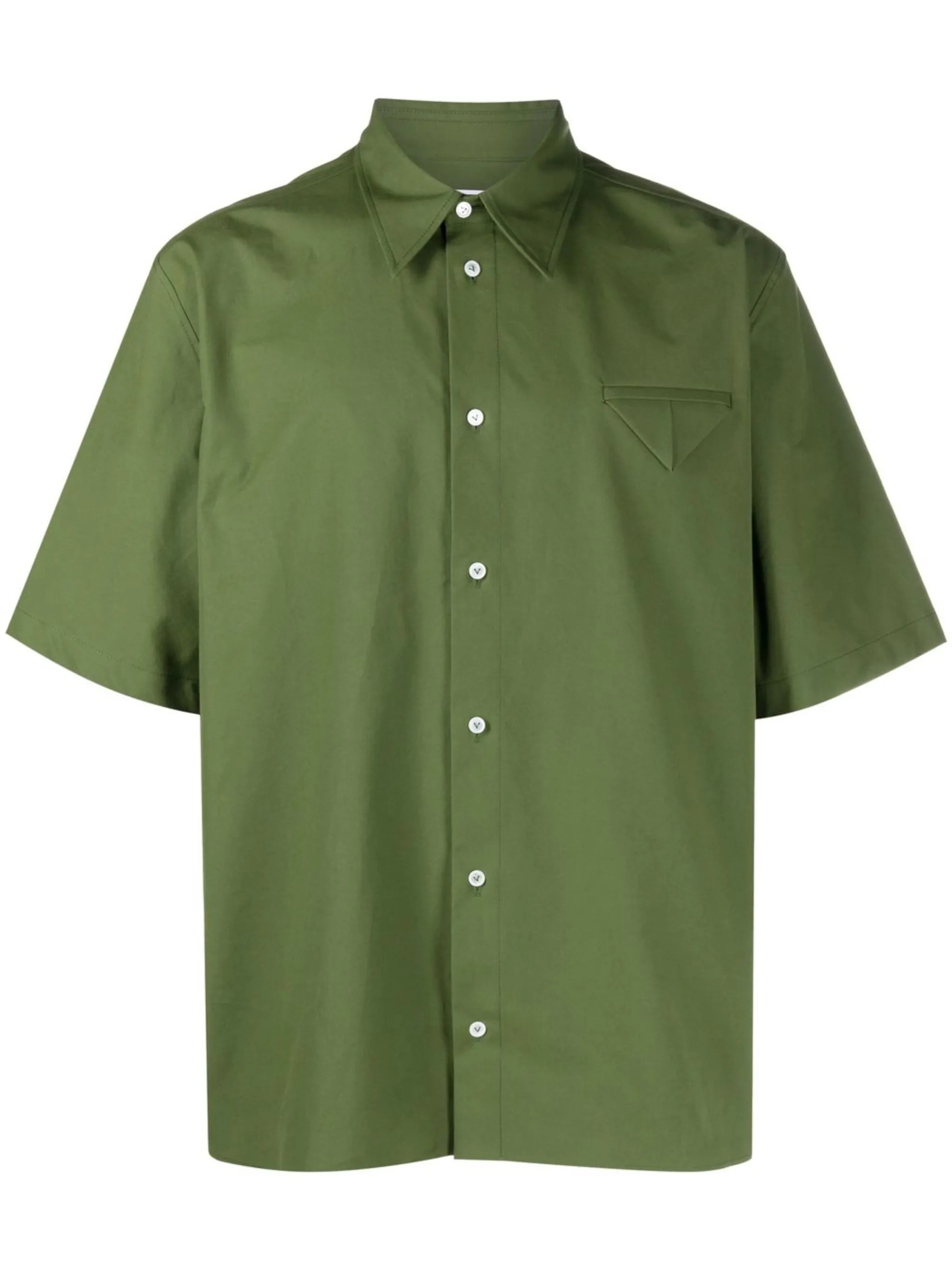 faux lace-up cotton shirt