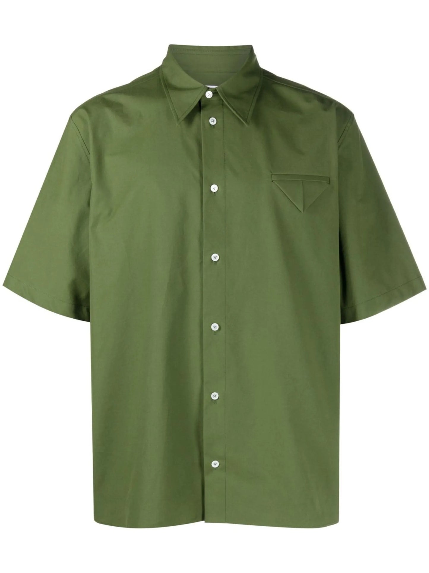 faux lace-up cotton shirt