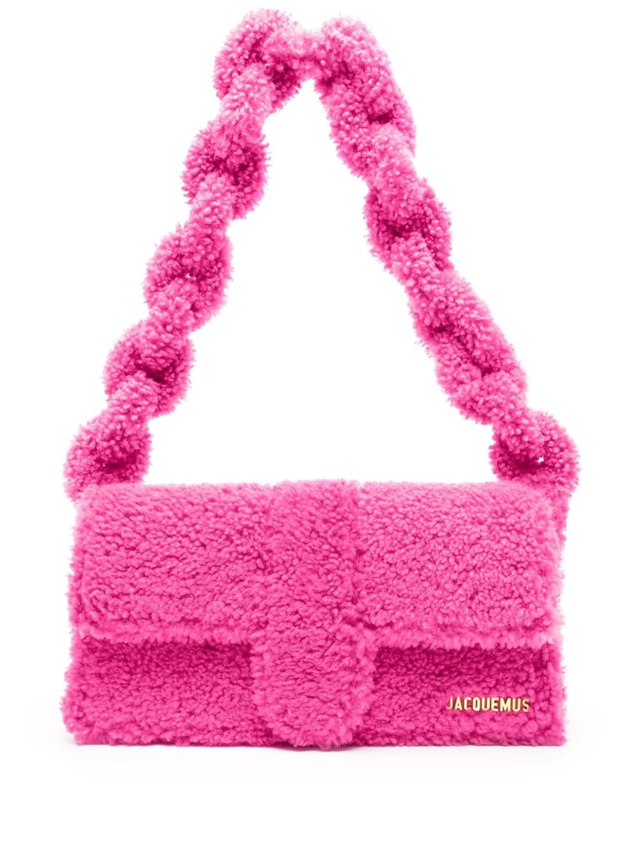 Le Bambidou shearling shoulder bag