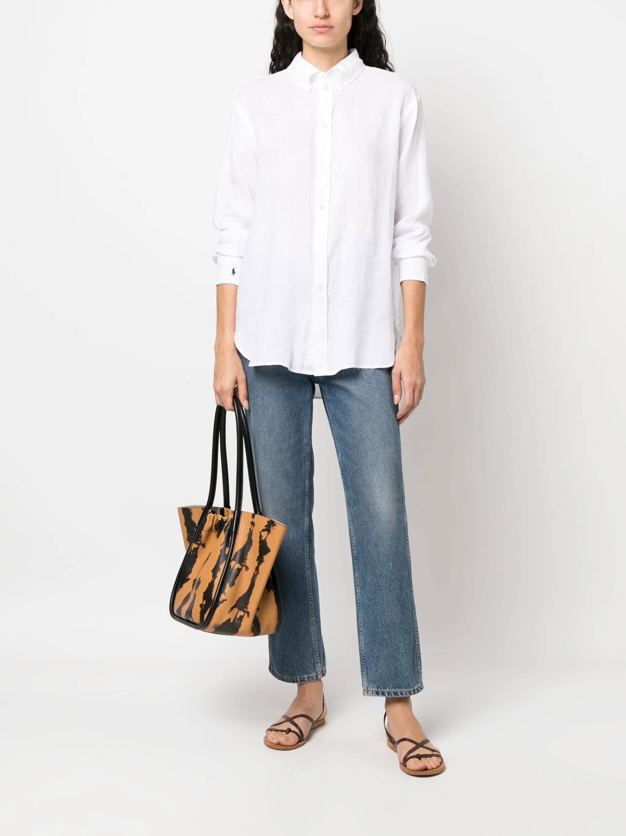 long-sleeve linen shirt