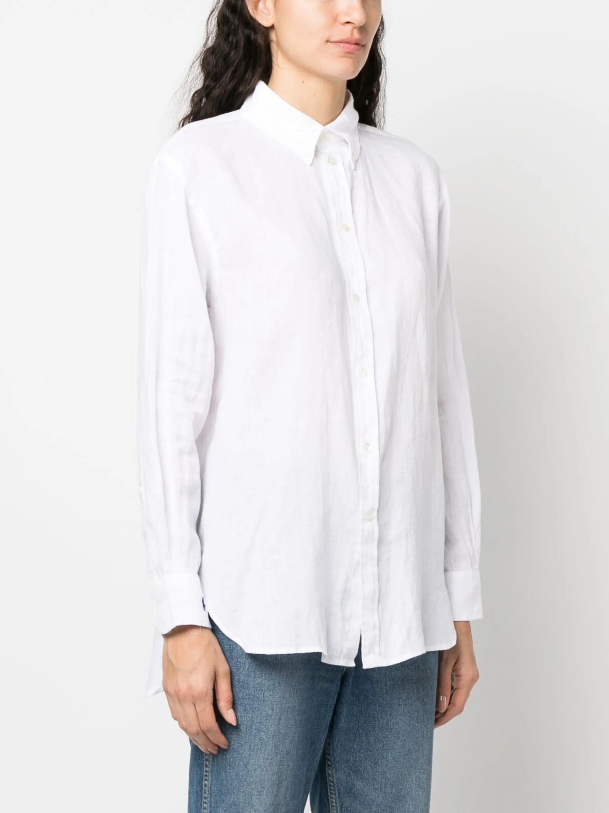 long-sleeve linen shirt