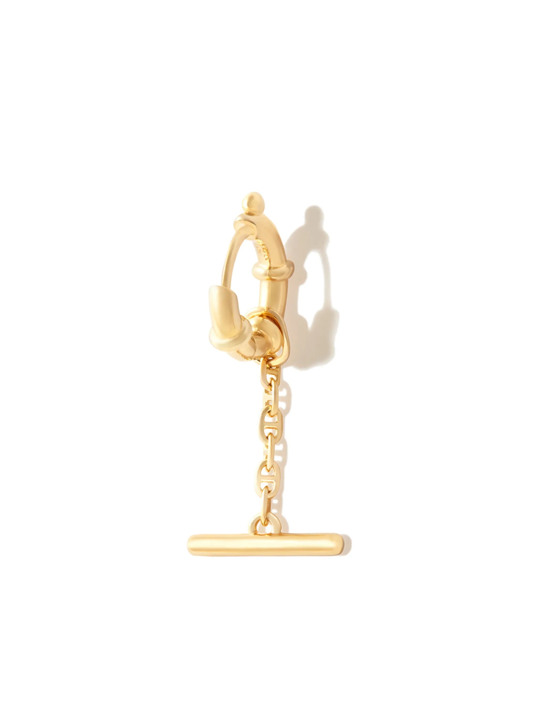 Spring Bar hoop drop earring