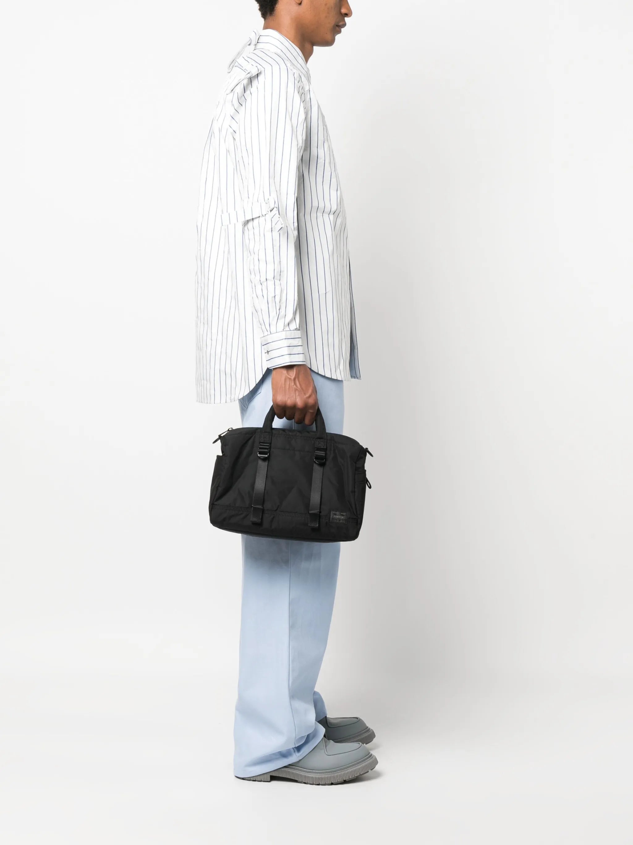 decorative-buckle small tote bag
