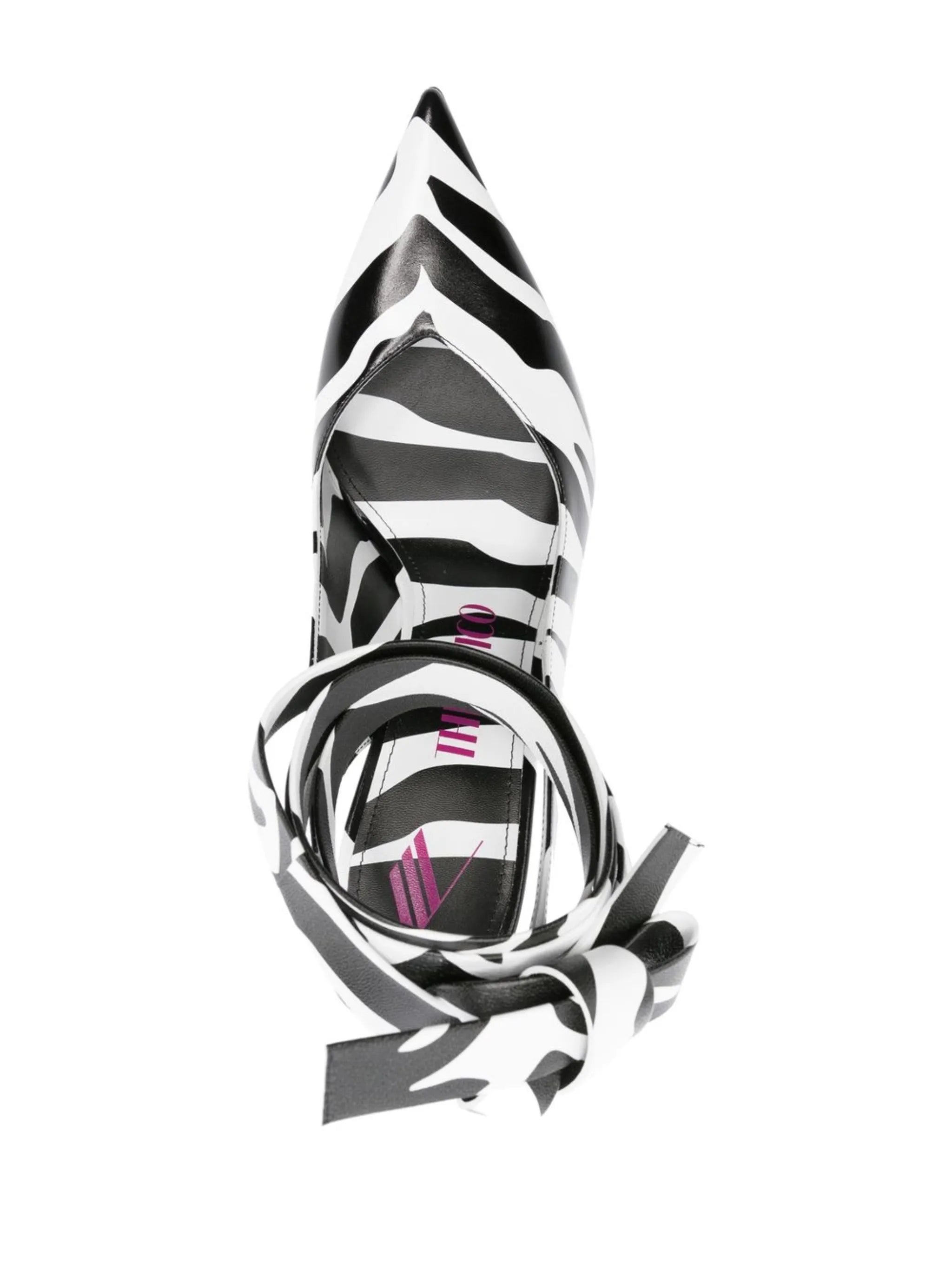 Venus 105mm zebra-print pumps