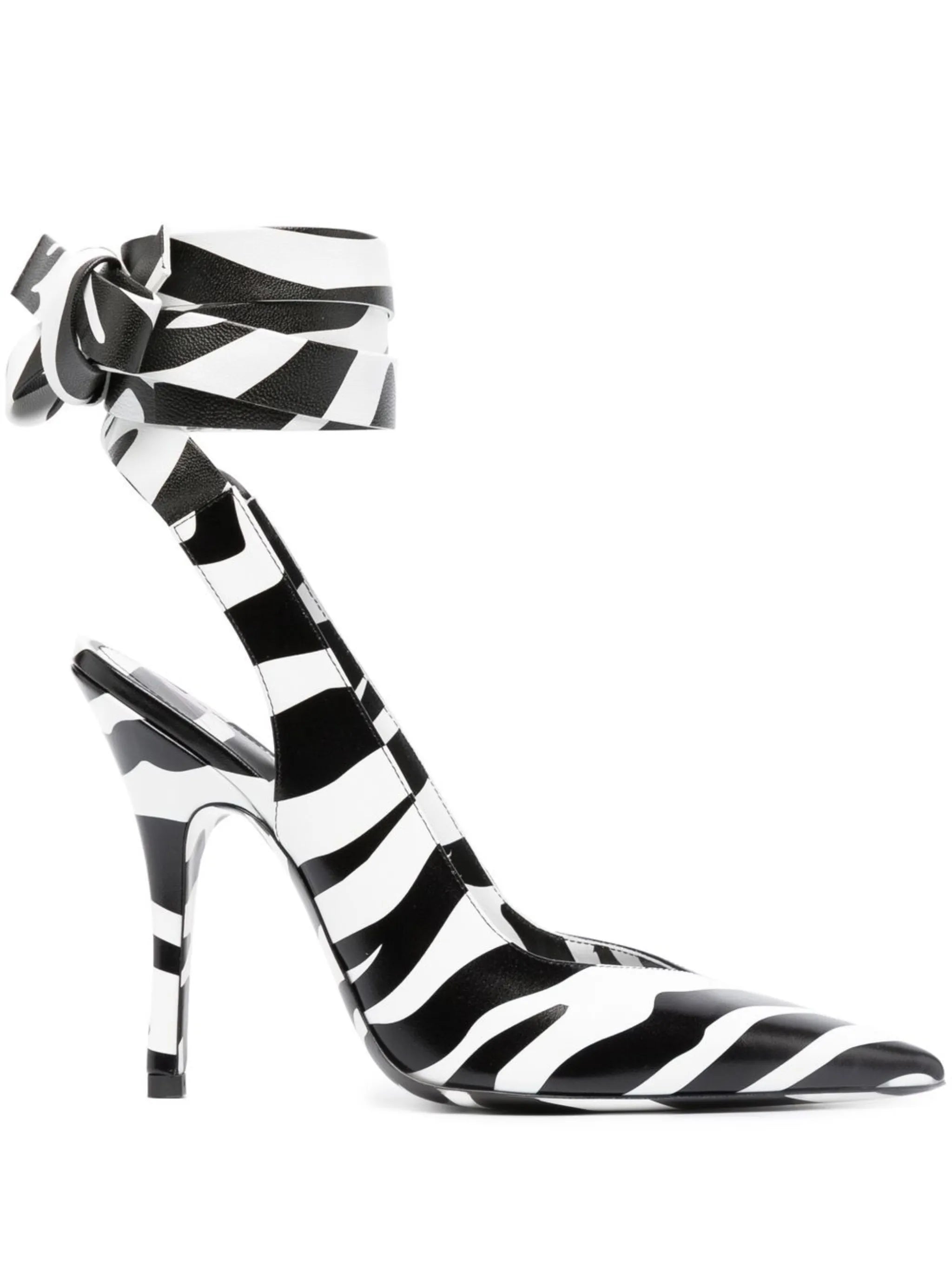Venus 105mm zebra-print pumps