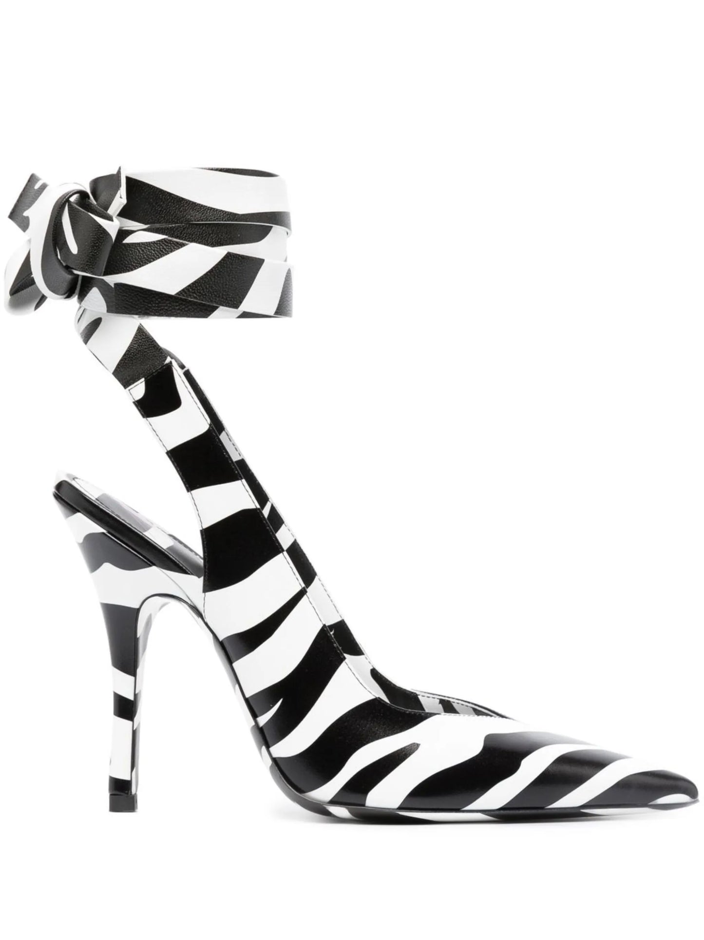 Venus 105mm zebra-print pumps