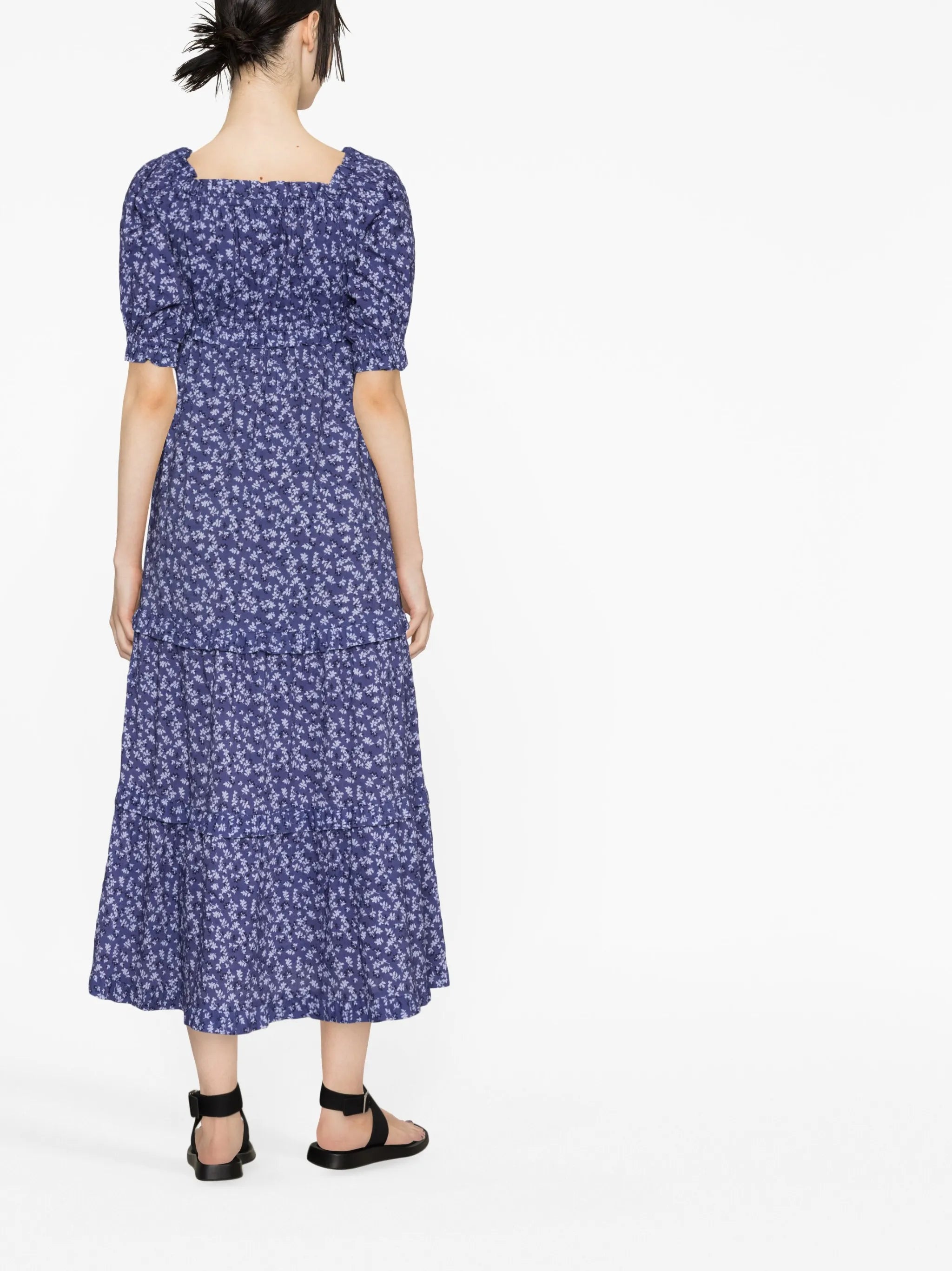 floral-print off-shoulder dress