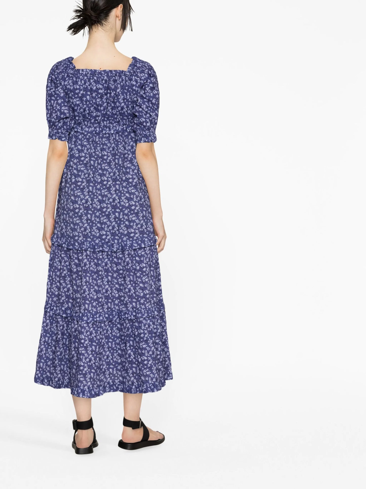 floral-print off-shoulder dress