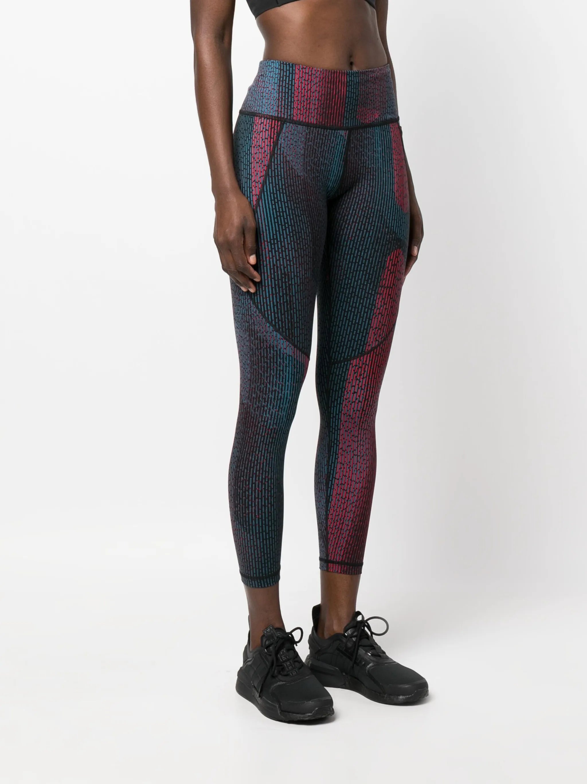 Power 7/8 abstract-print training leggings