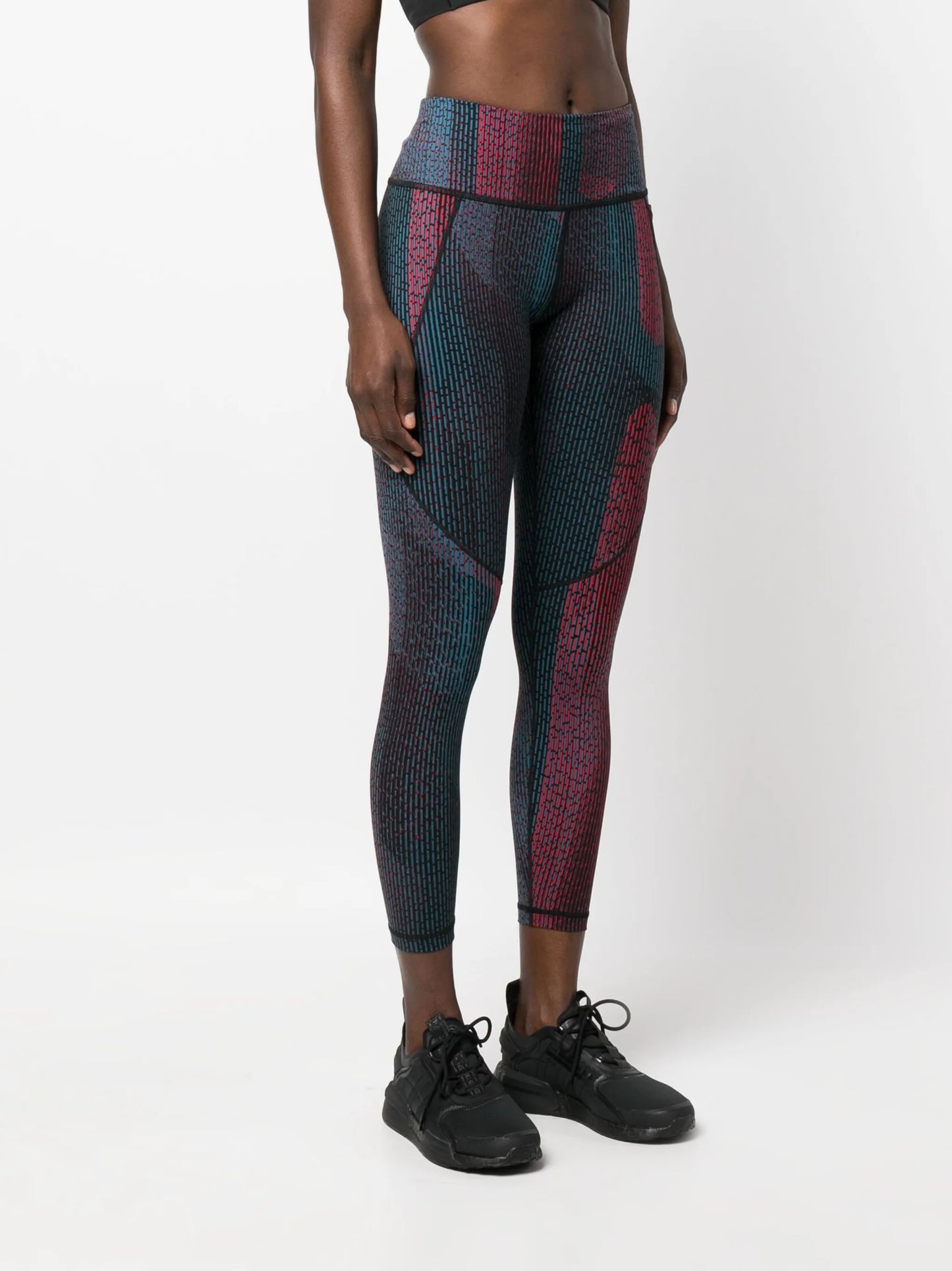 Power 7/8 abstract-print training leggings