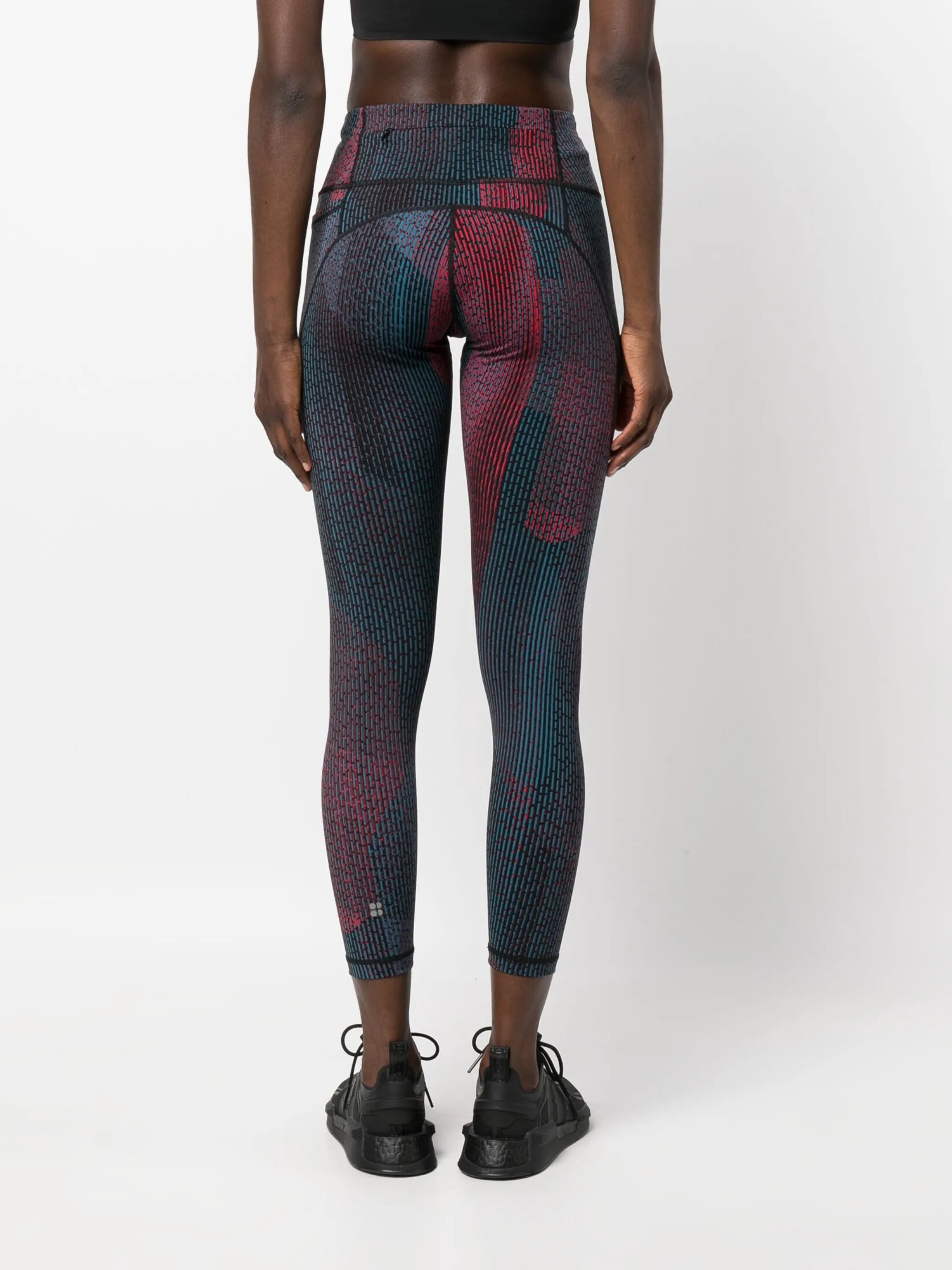 Power 7/8 abstract-print training leggings