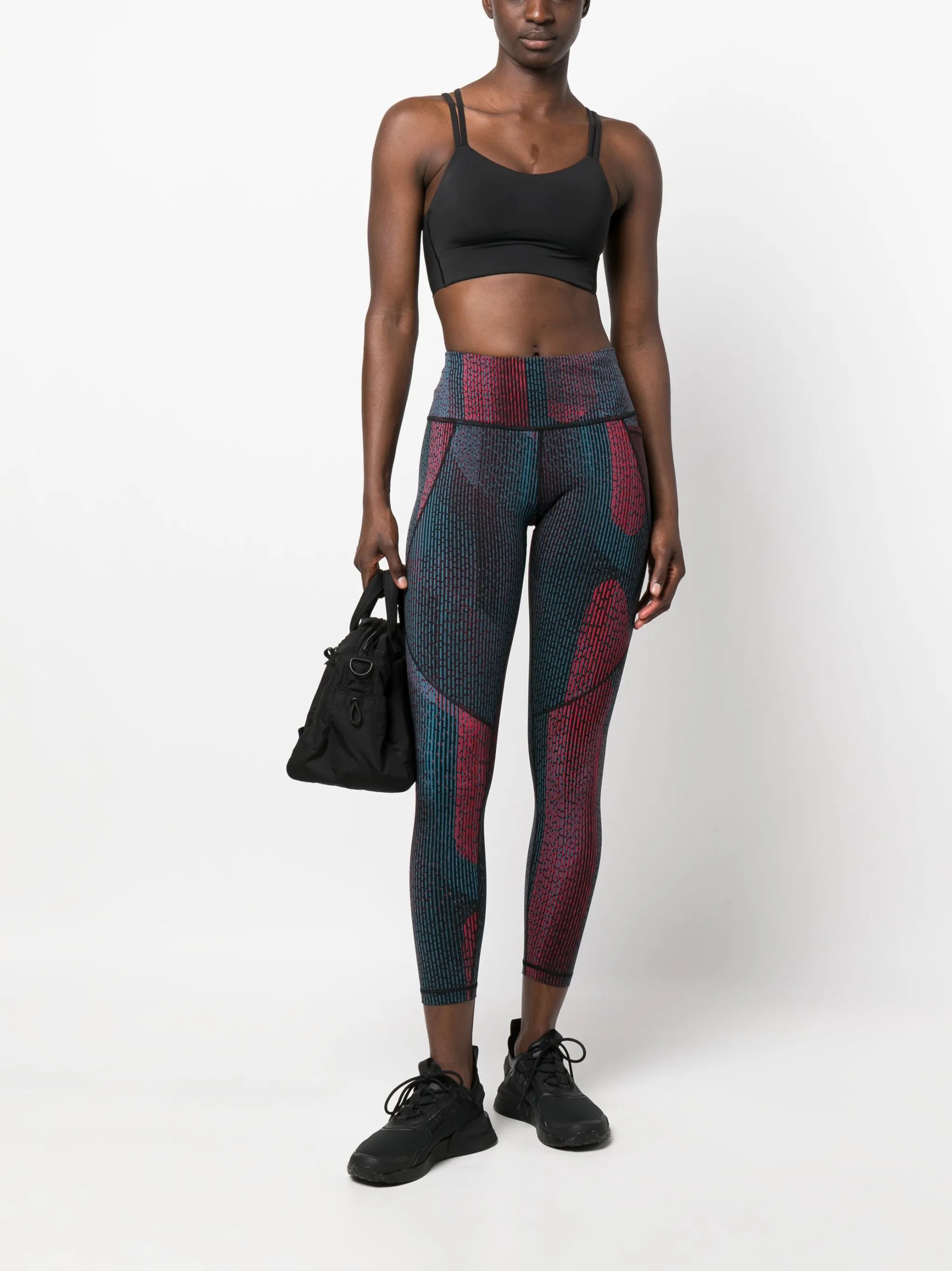 Power 7/8 abstract-print training leggings