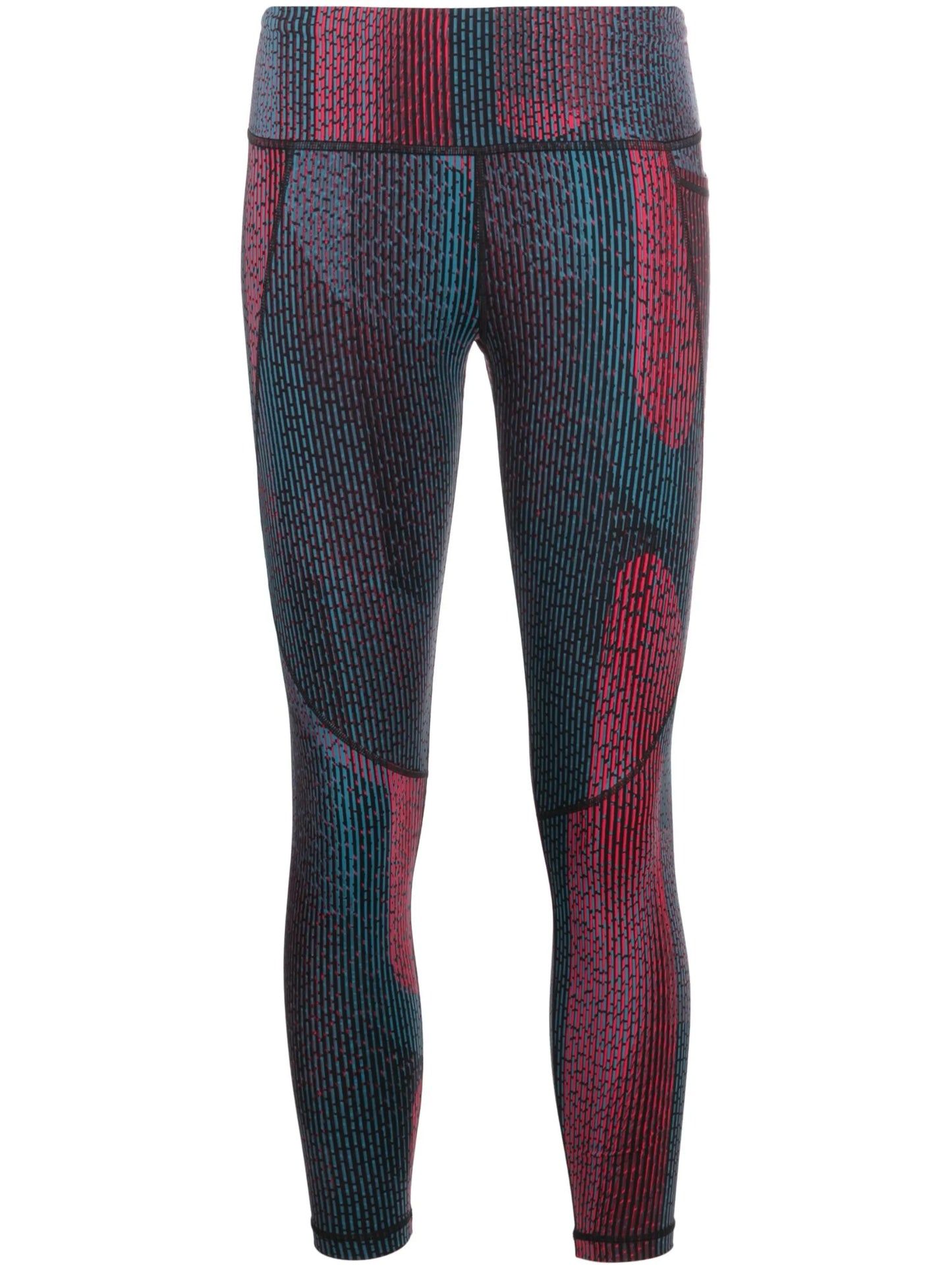 Power 7/8 abstract-print training leggings