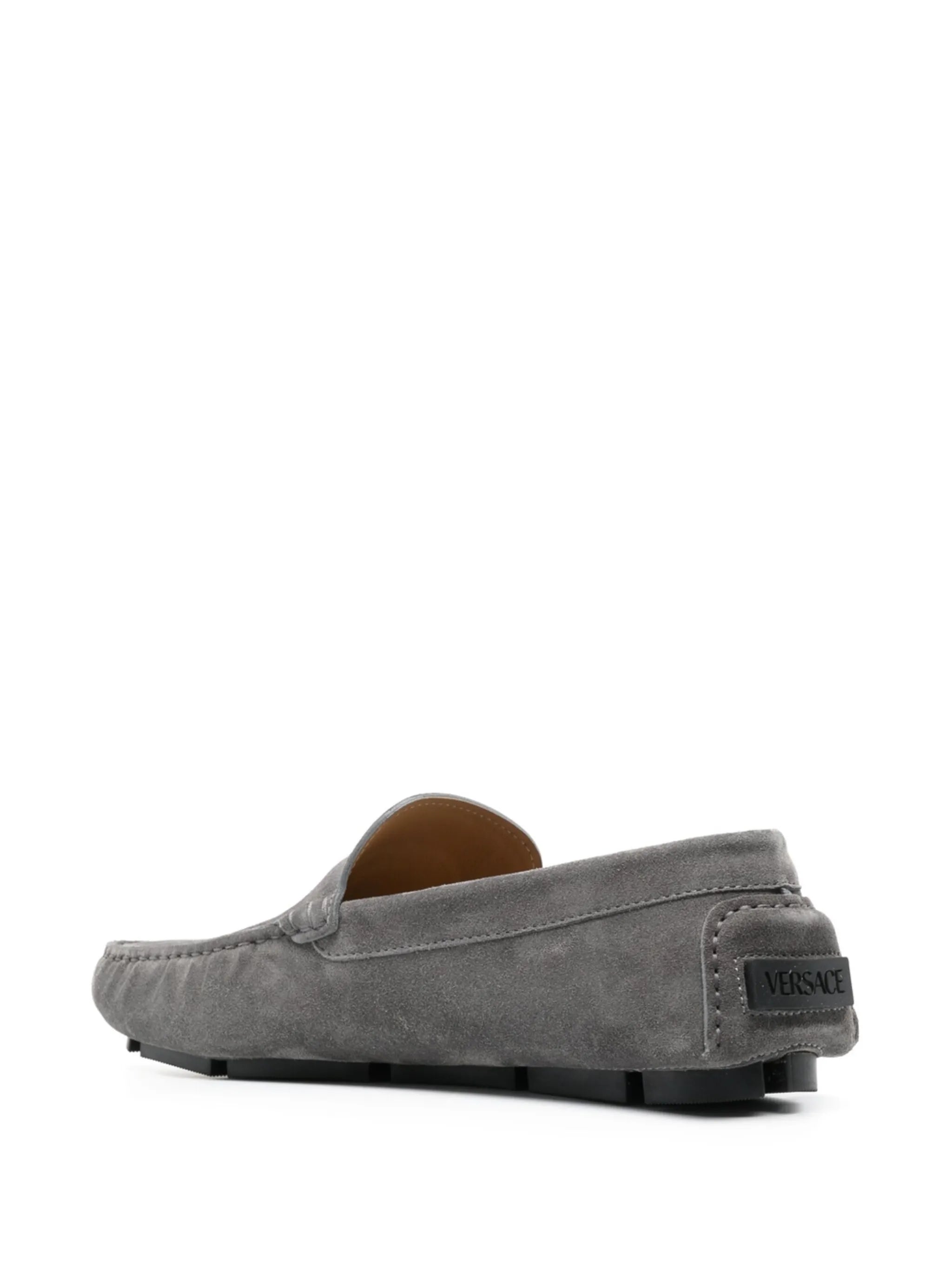 Medusa Head suede loafers
