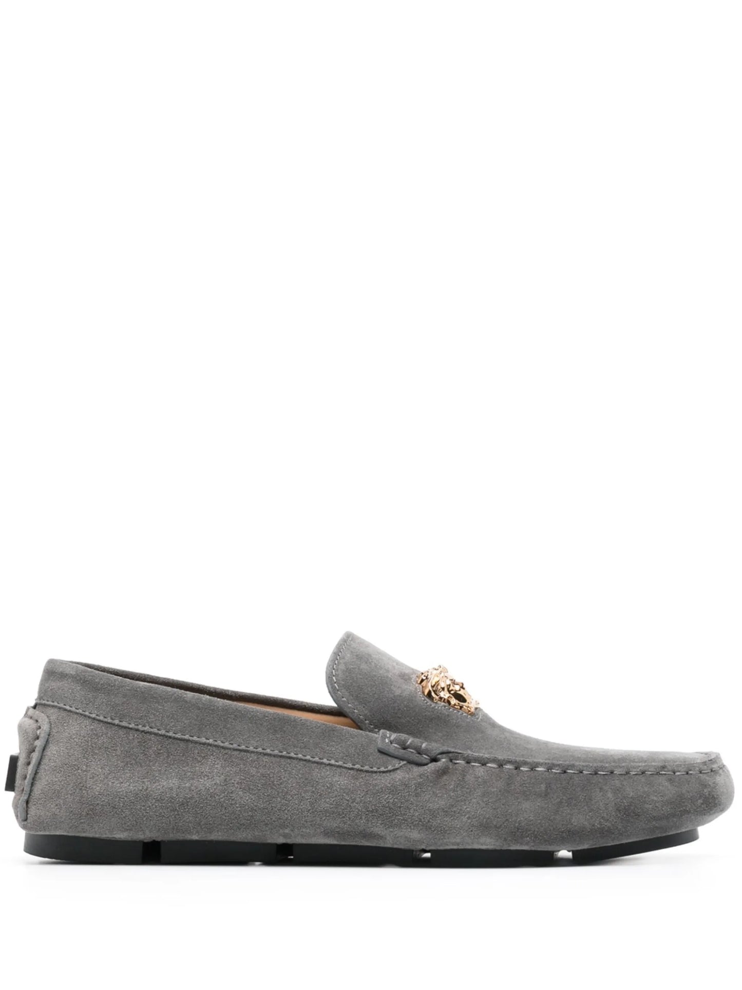 Medusa Head suede loafers