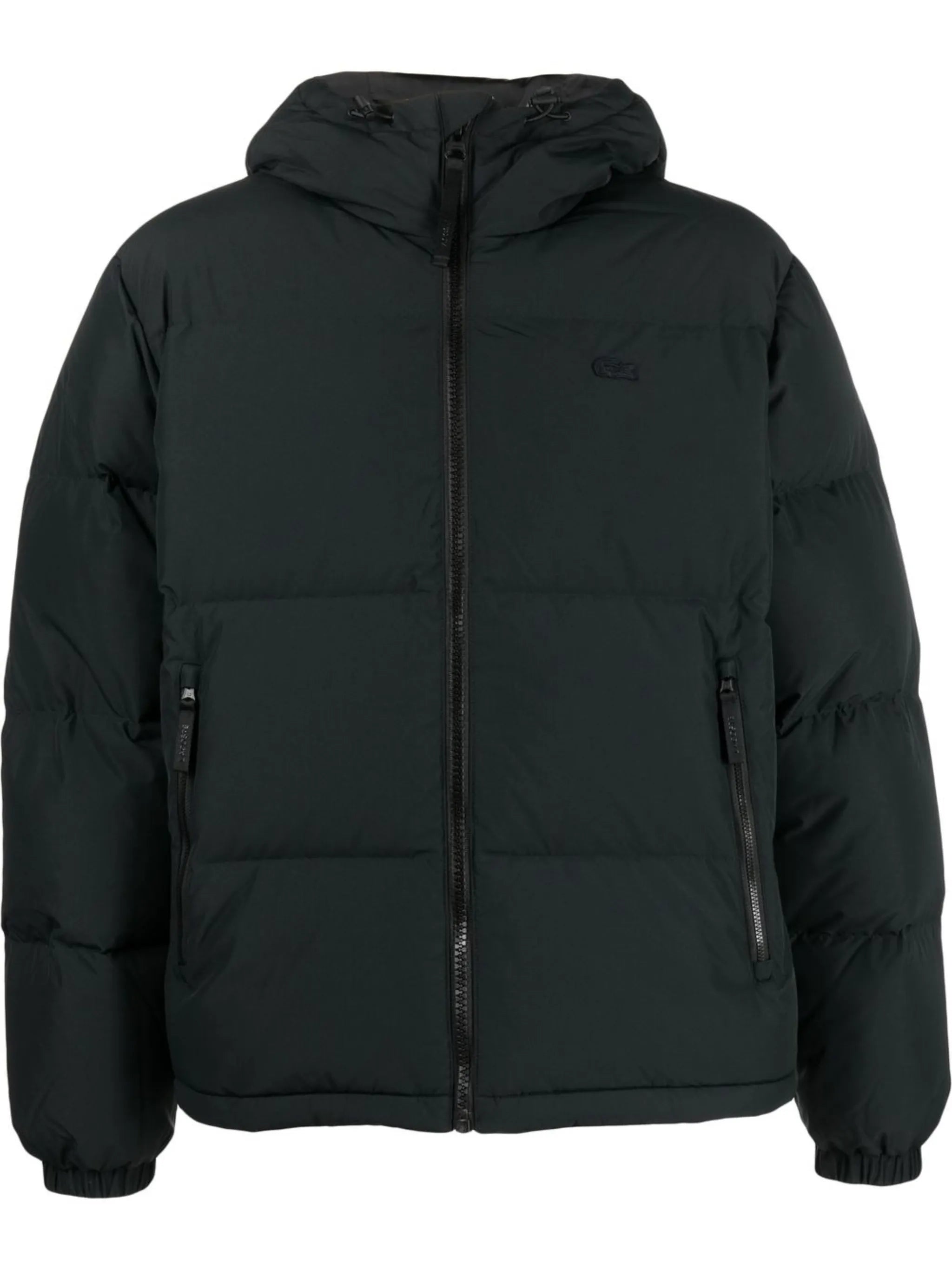 zip-fastening padded jacket