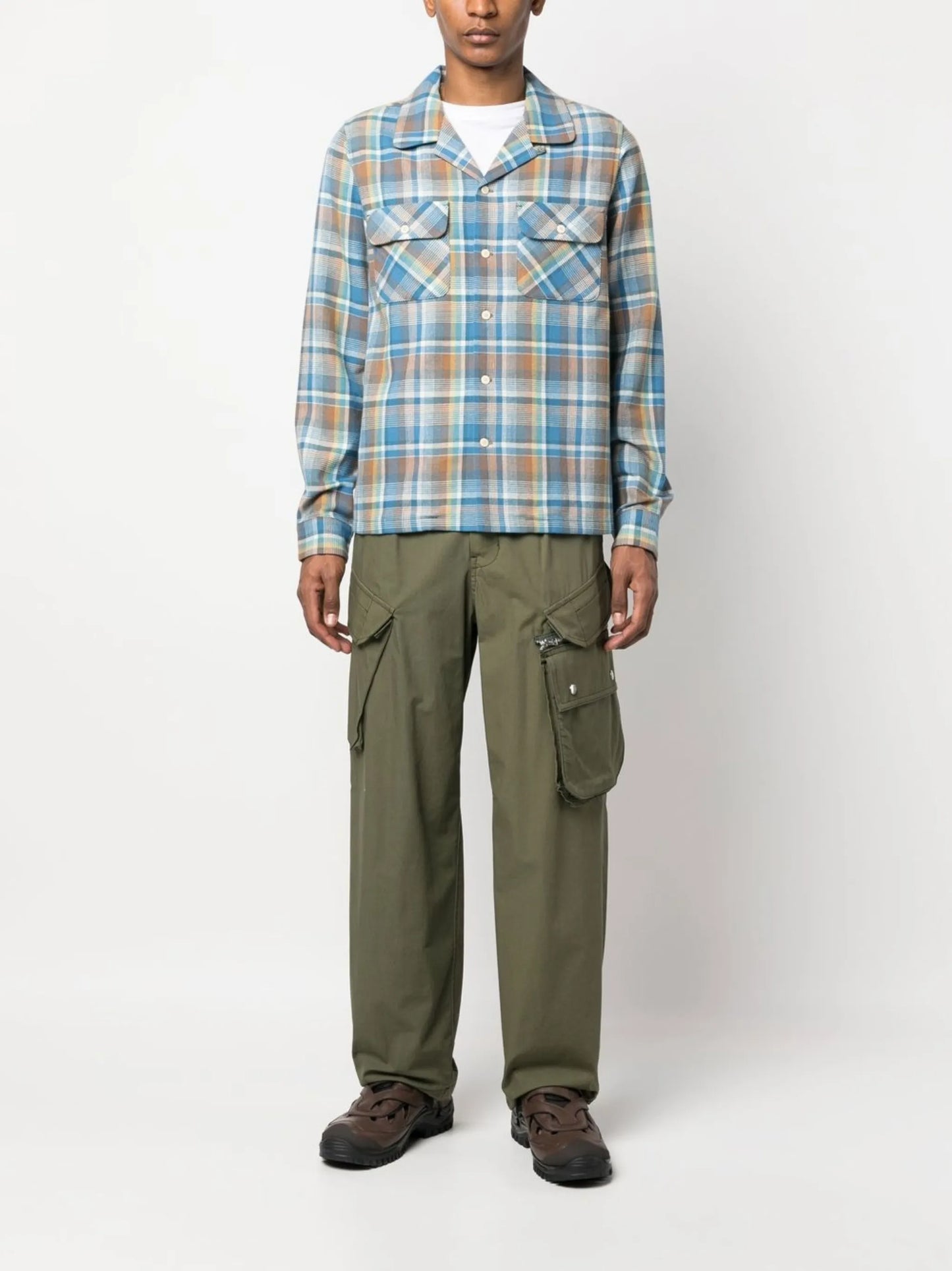 Boomer check-print shirt