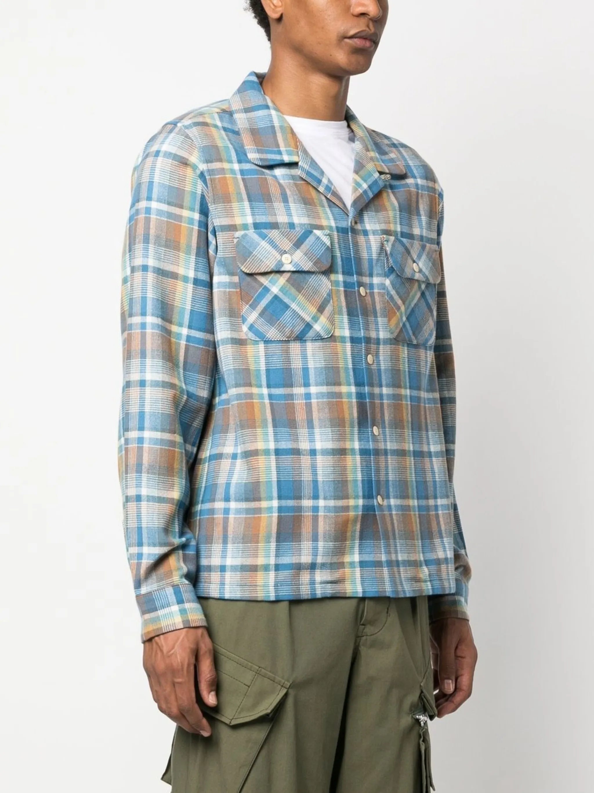 Boomer check-print shirt