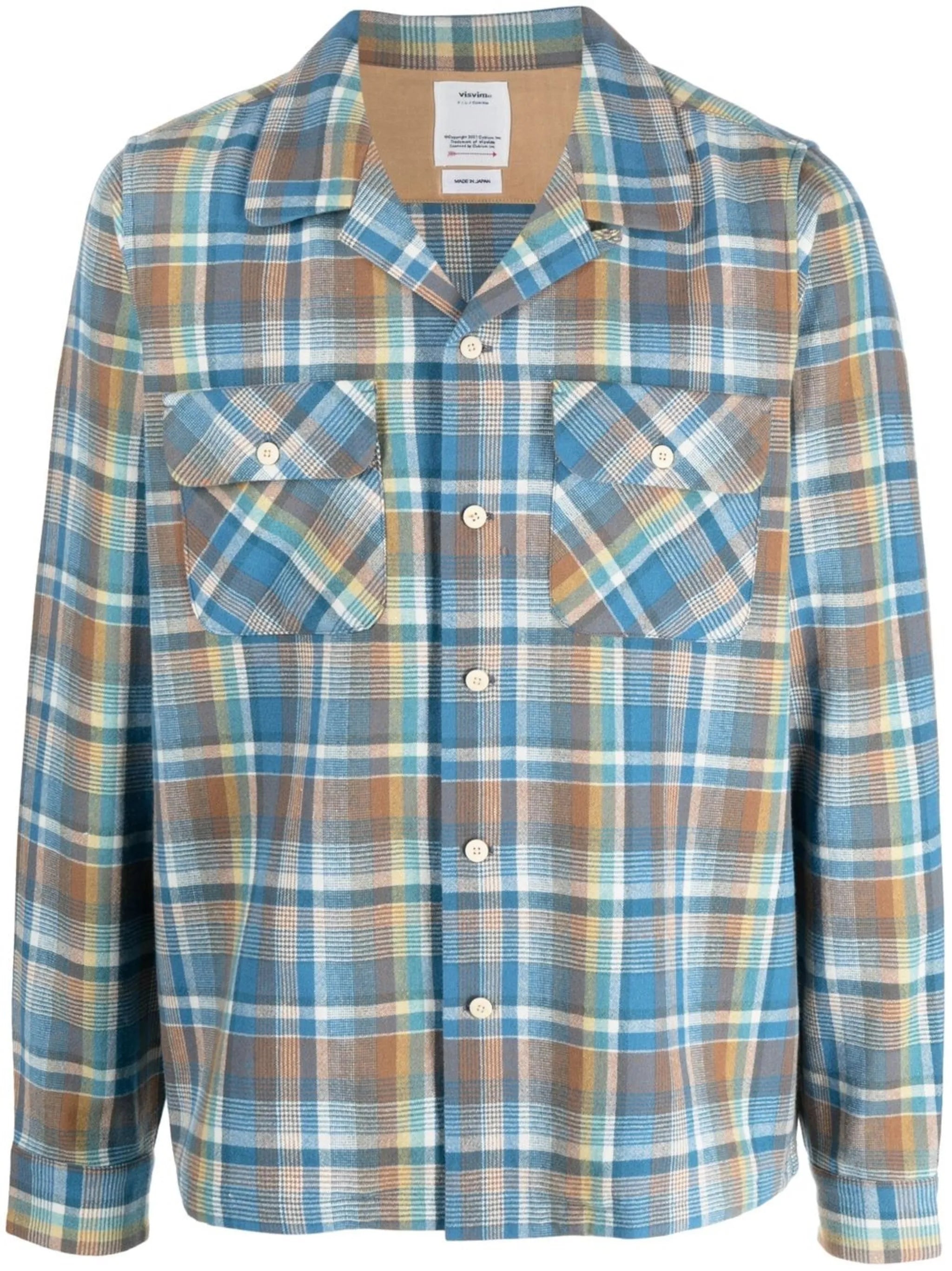 Boomer check-print shirt