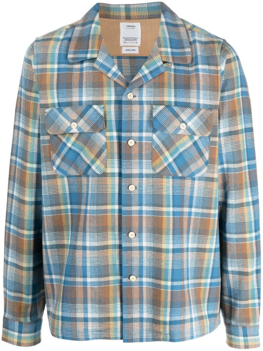 Boomer check-print shirt
