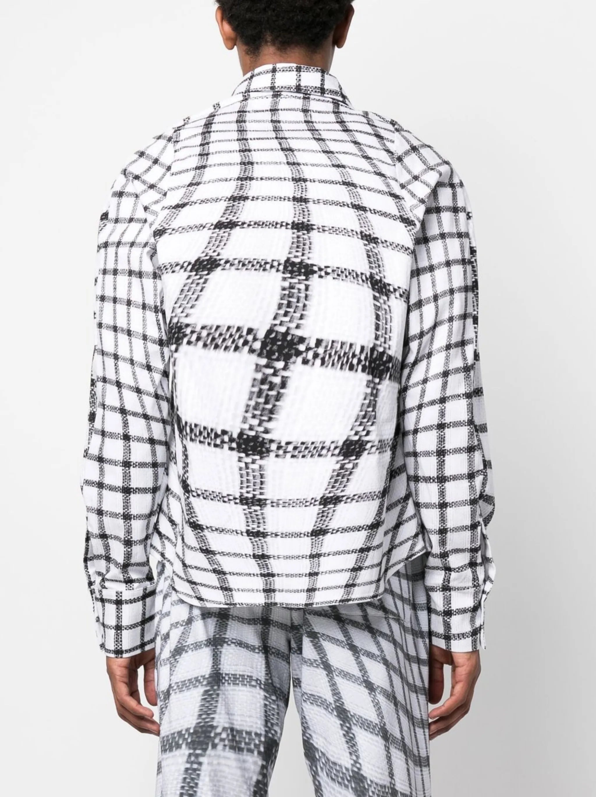 Rowdy grid-print shirt