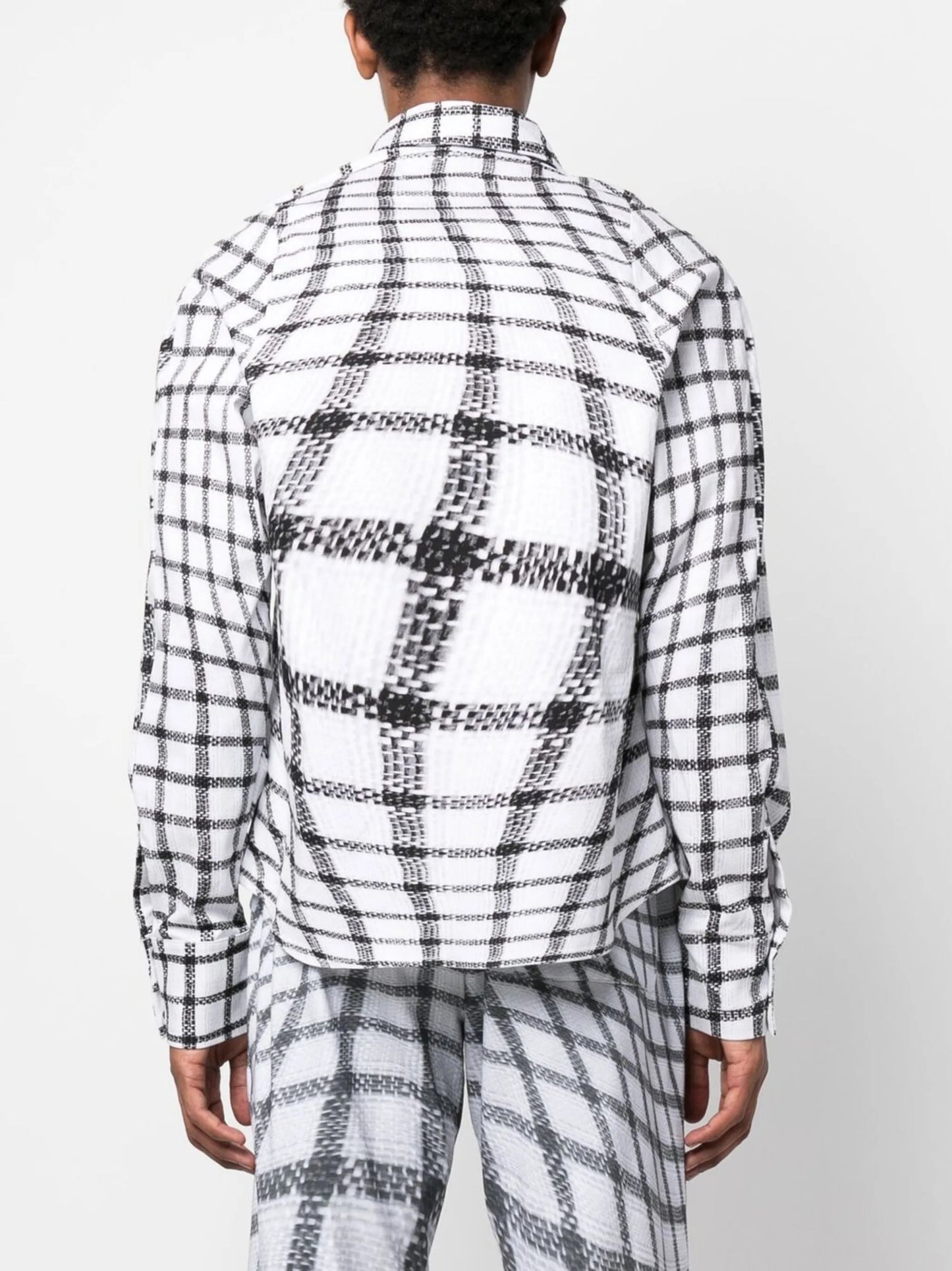 Rowdy grid-print shirt