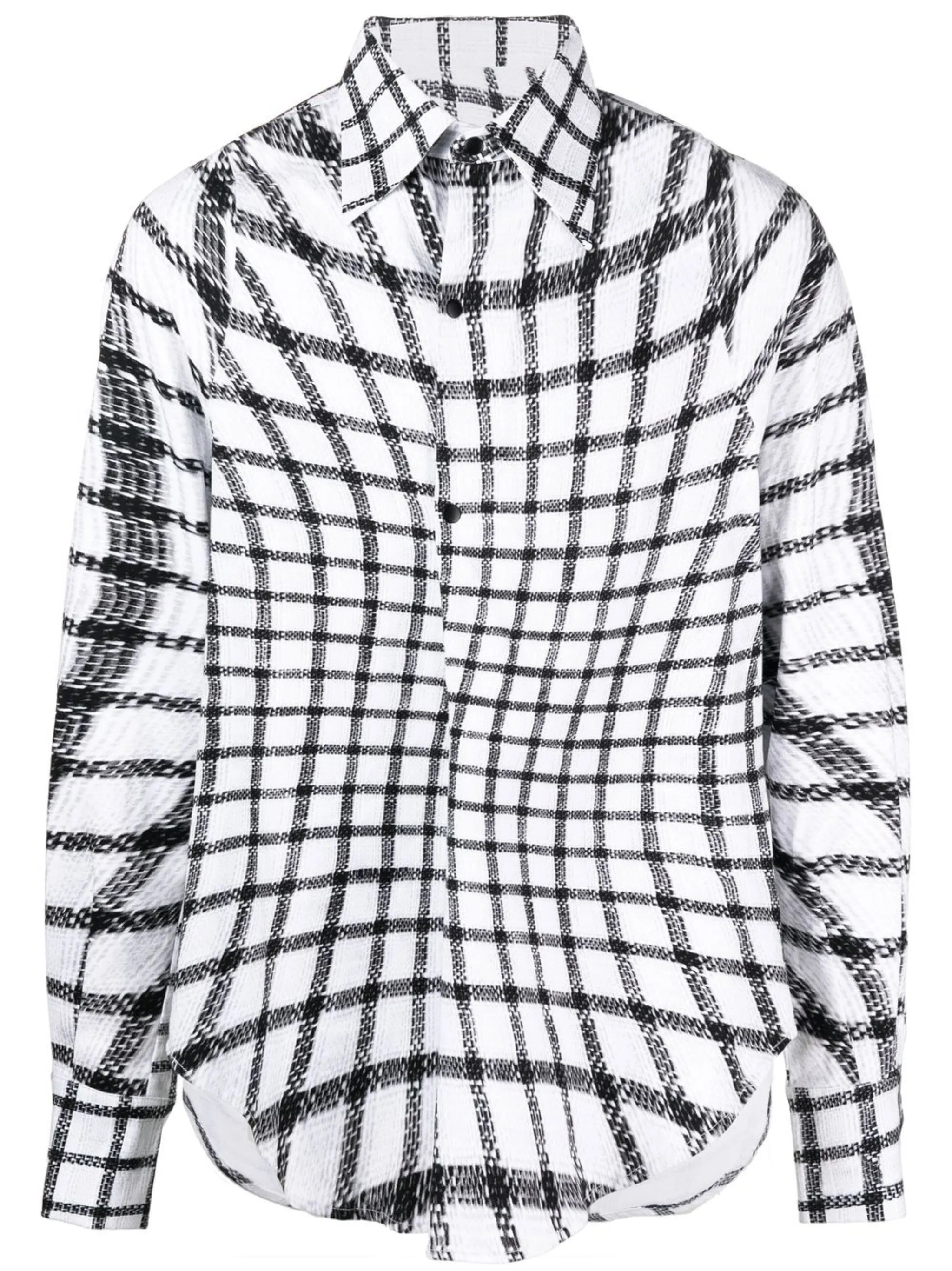 Rowdy grid-print shirt