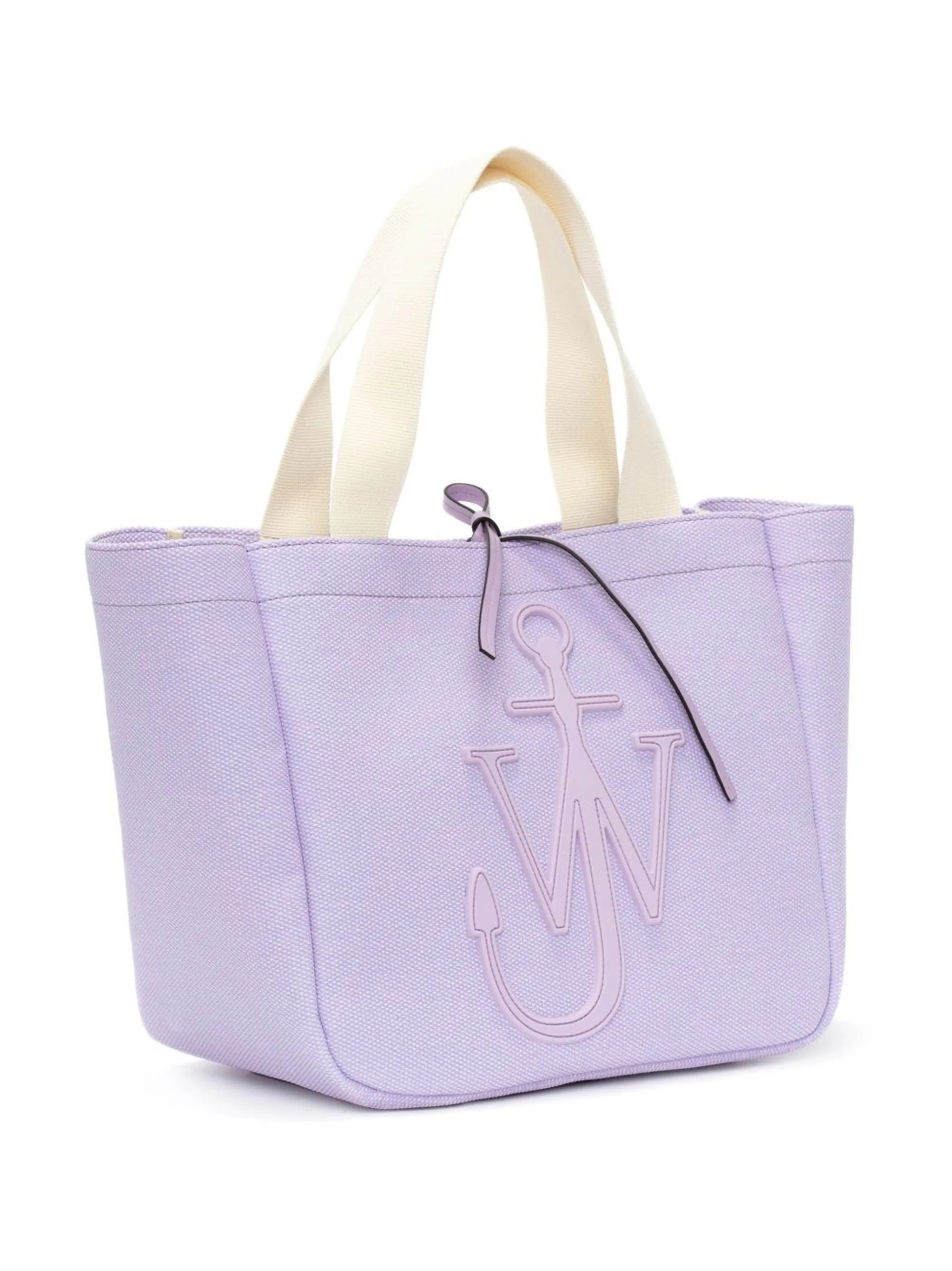 logo-patch canvas tote bag